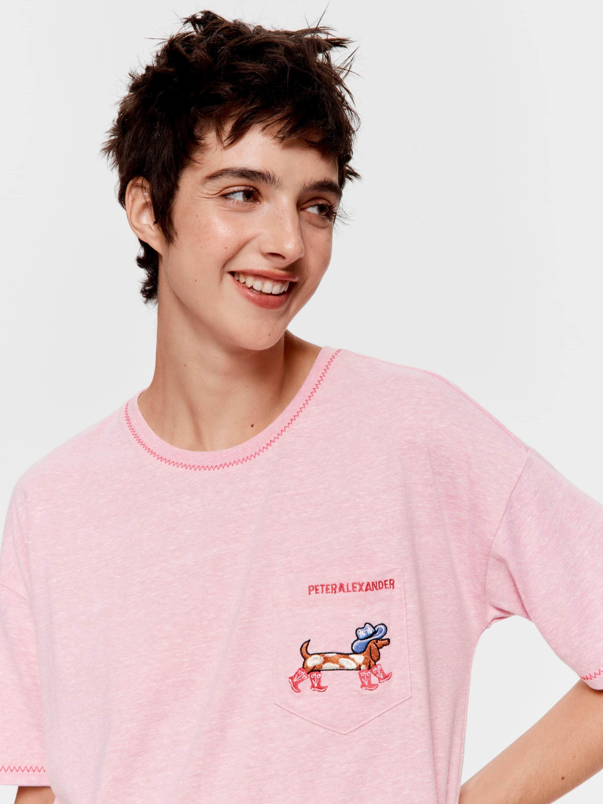 Cowdog Tee Pale Pink