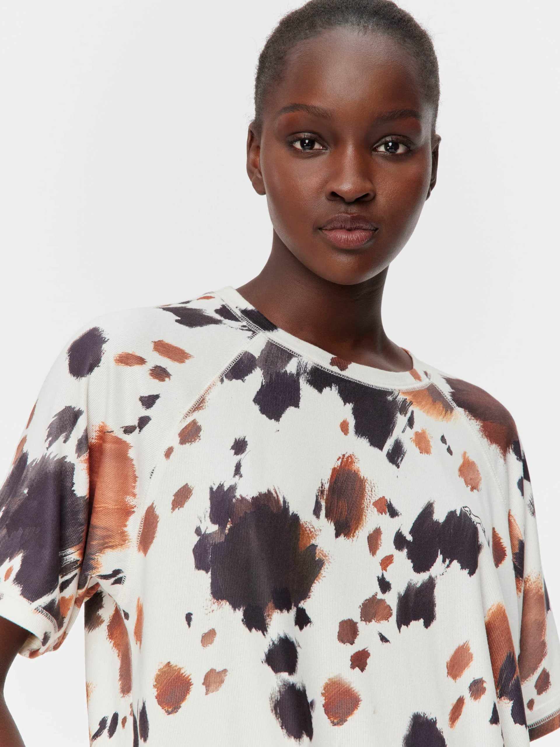 Cow Plush Oversized Tee Multi