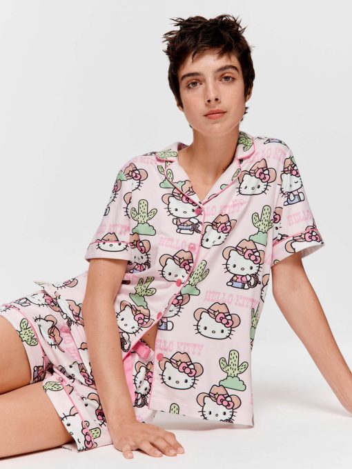 Howdy Hello Kitty Shortie Pj Set Multi