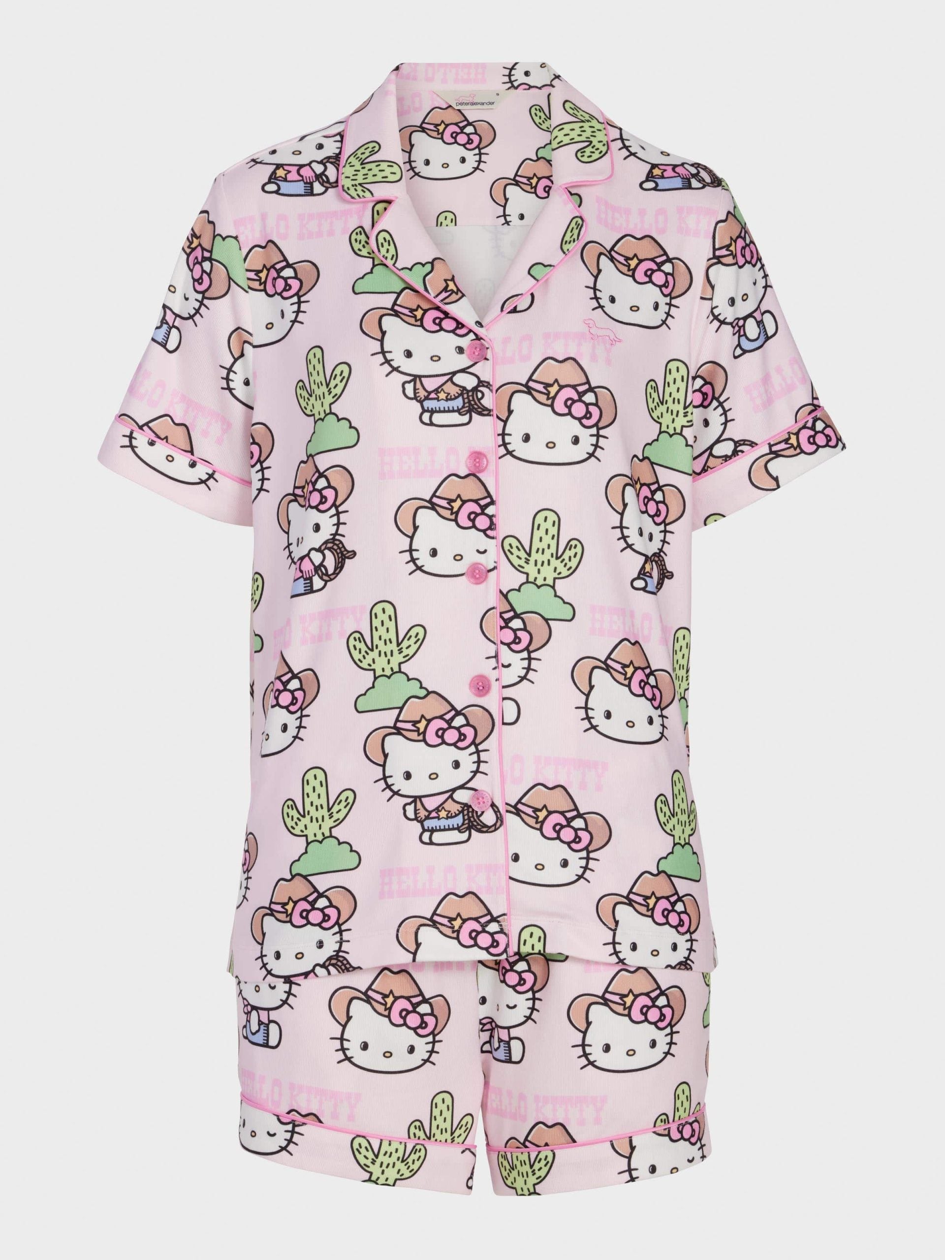 Howdy Hello Kitty Shortie Pj Set Multi