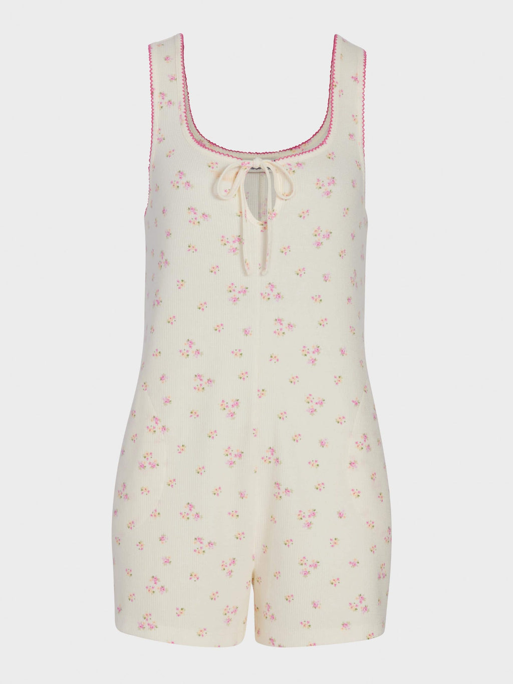 Brushed Waffle Playsuit Multi