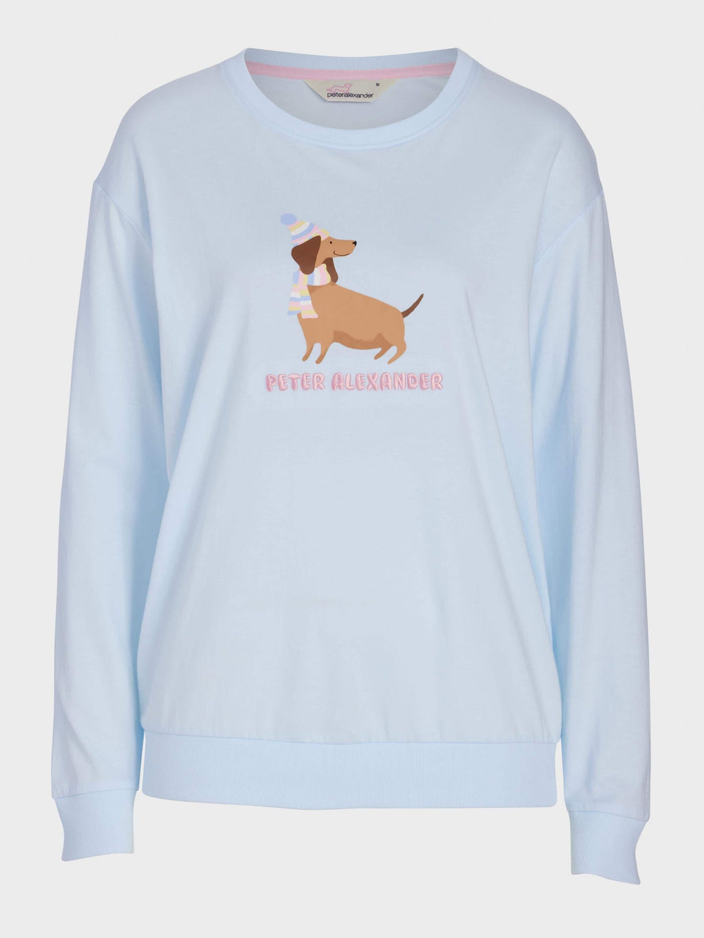 Beanie Dog Long Sleeve Top Blue