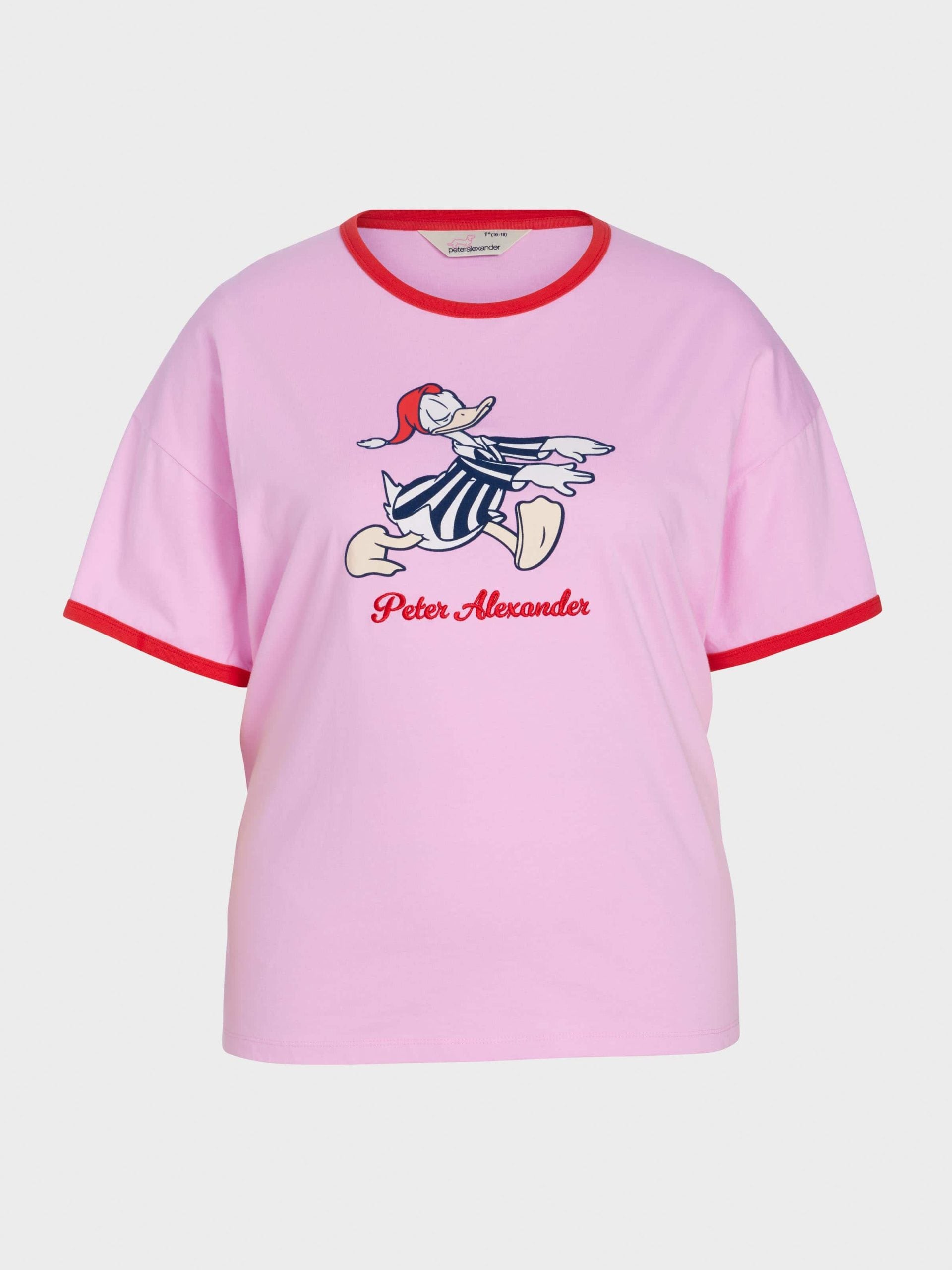 P.A. Plus Sleepy Donald Duck Oversized Tee Pink