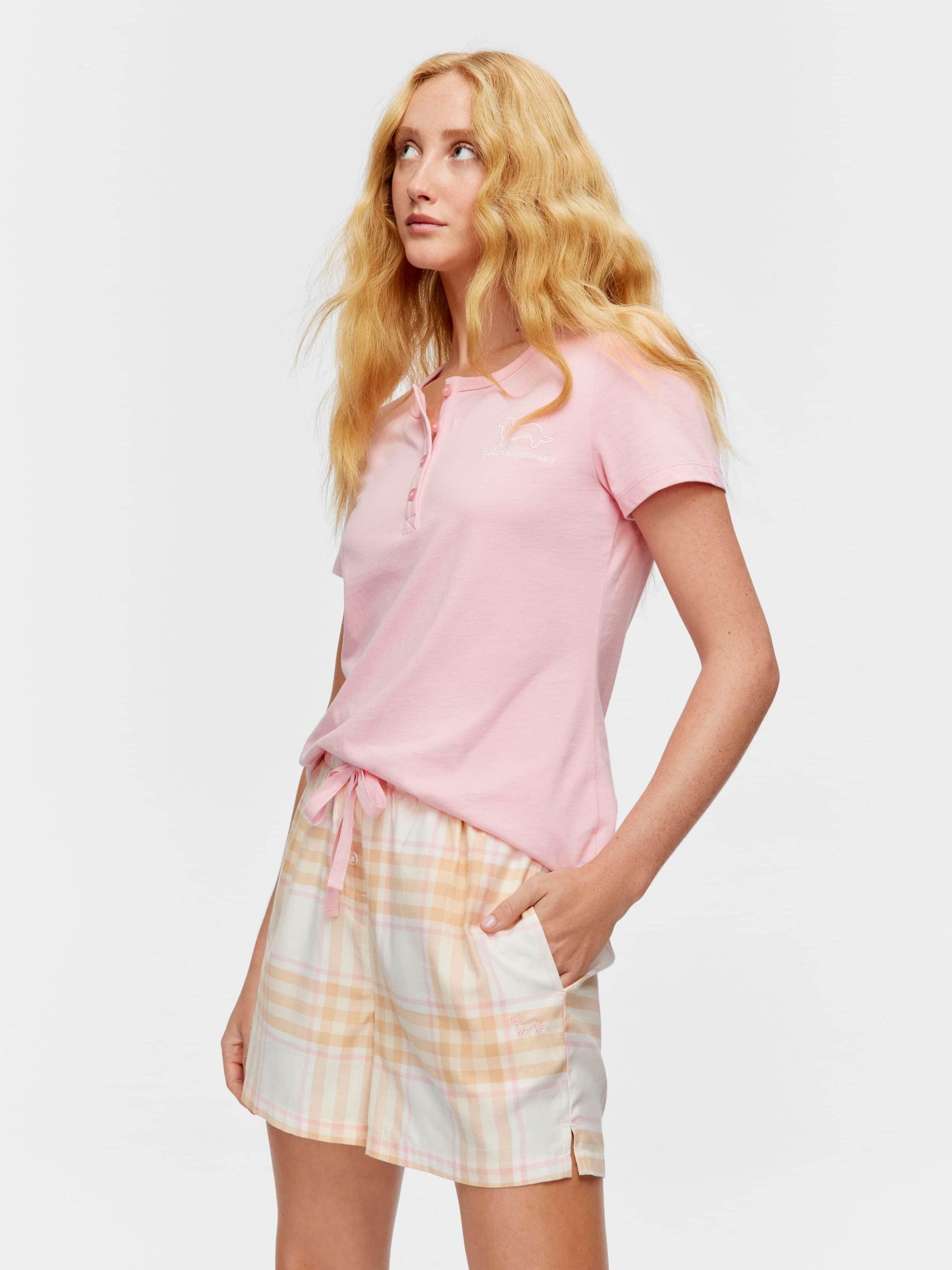 Caramel Check Classic Mid Short multi