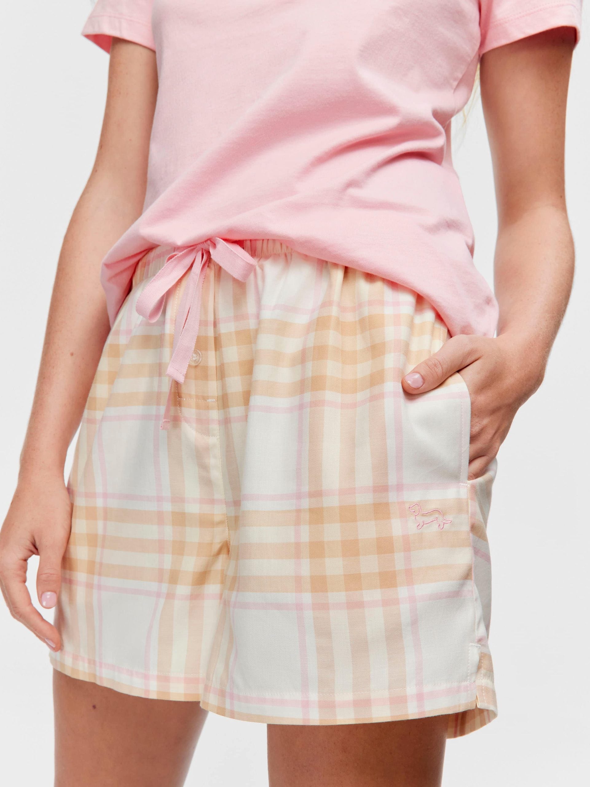 Caramel Check Classic Mid Short multi