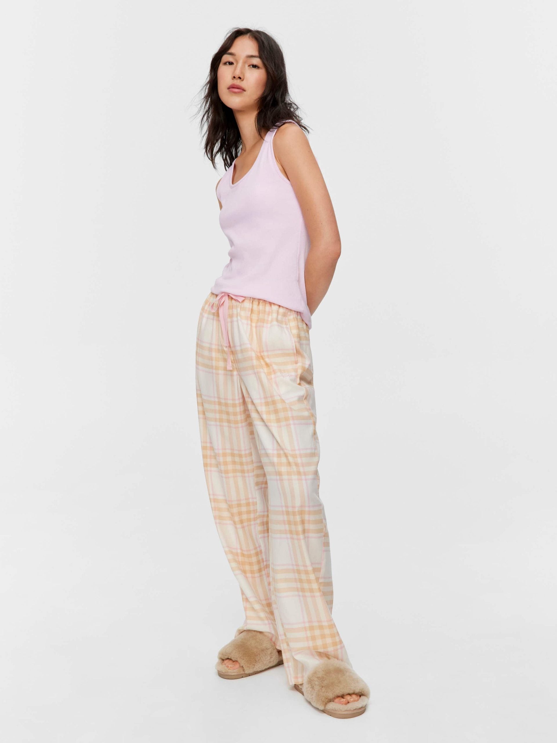 Caramel Check Classic Long Pj Pant multi