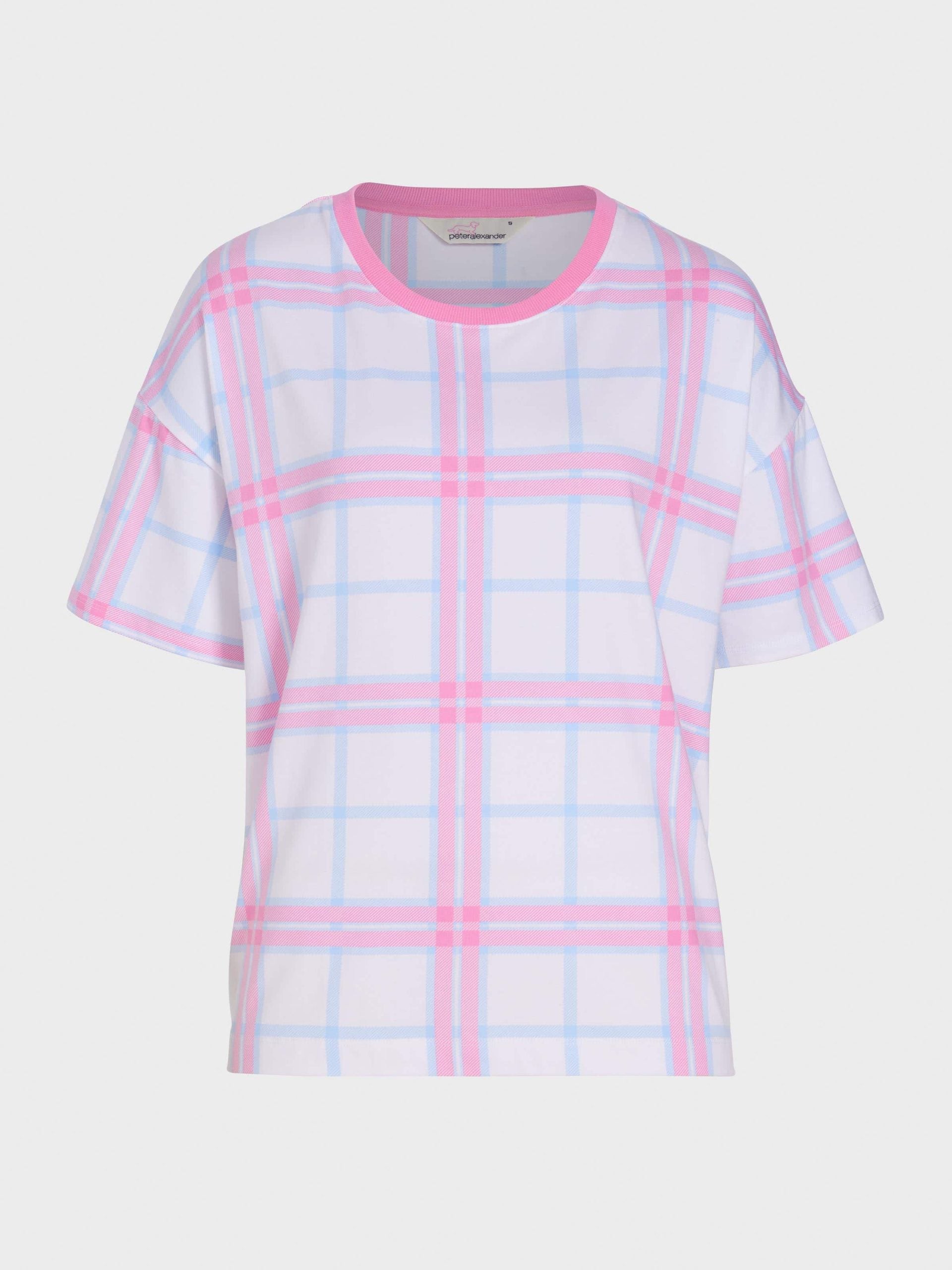 Check Oversized Tee multi