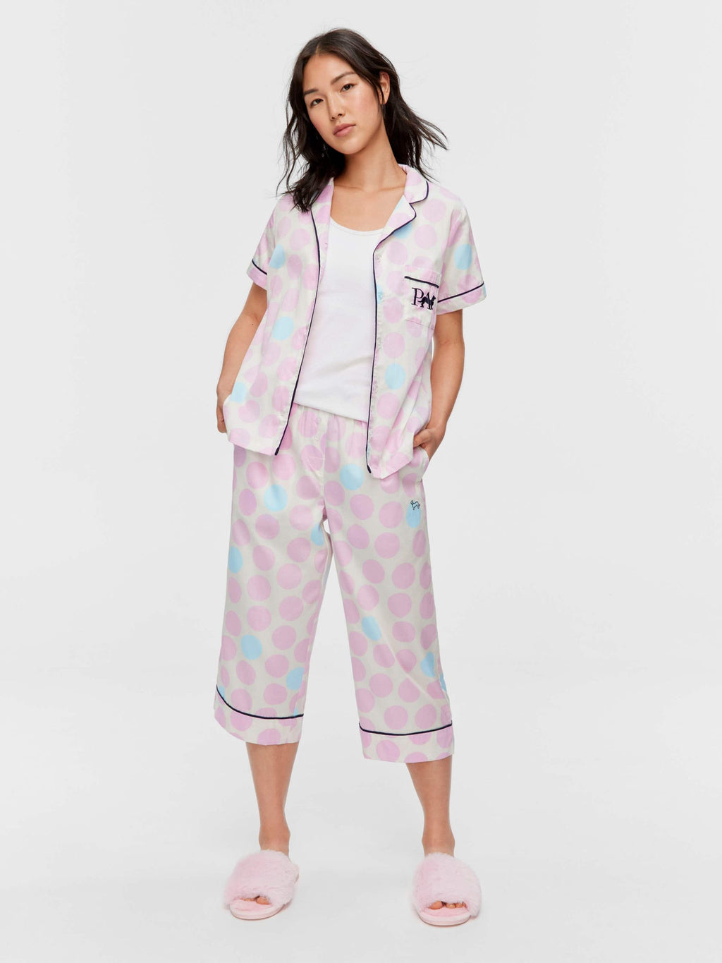 Lilac Multi Spot Short Sleeve Shirt multi