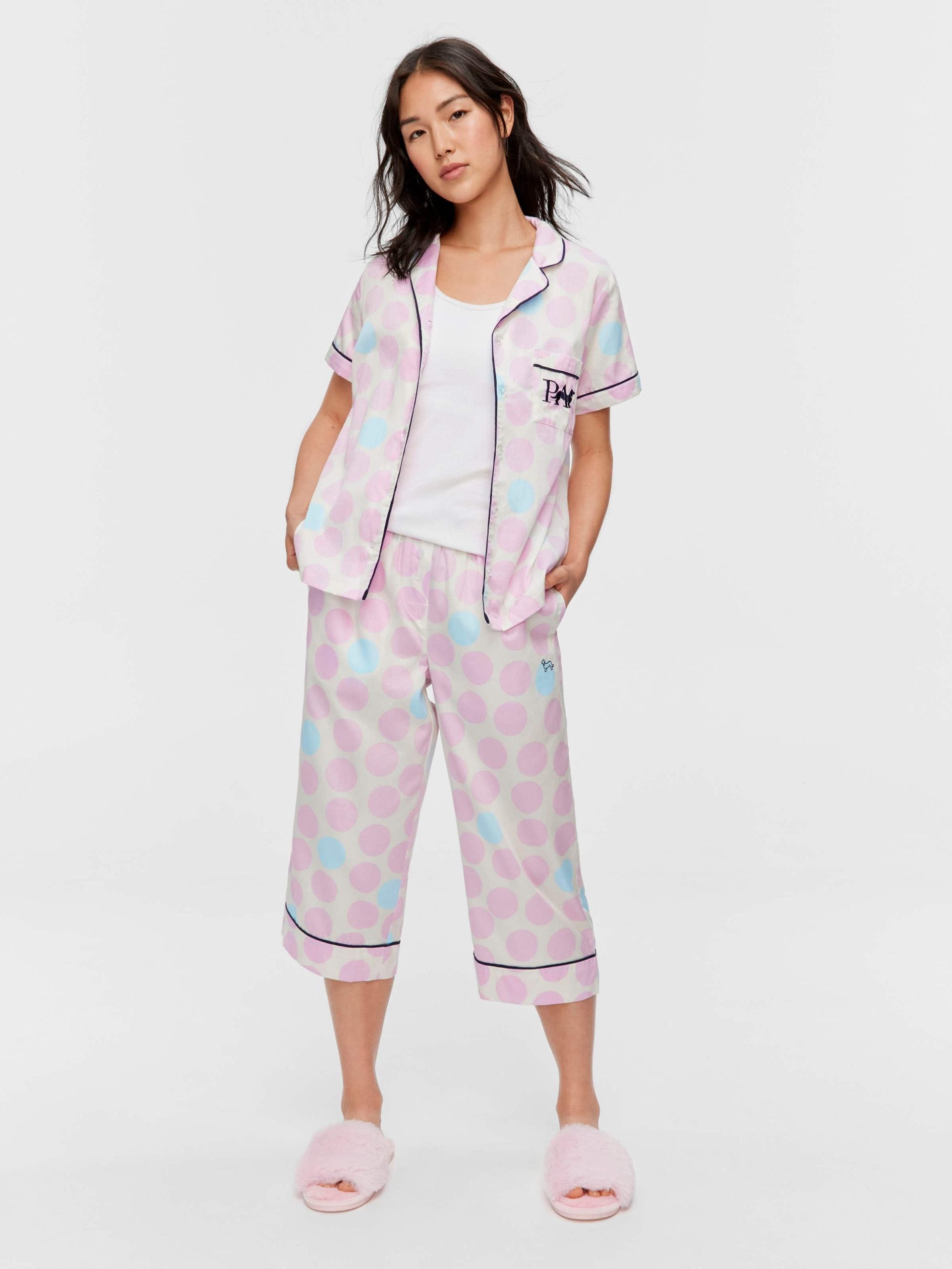 Lilac Multi Spot Short Sleeve Shirt multi