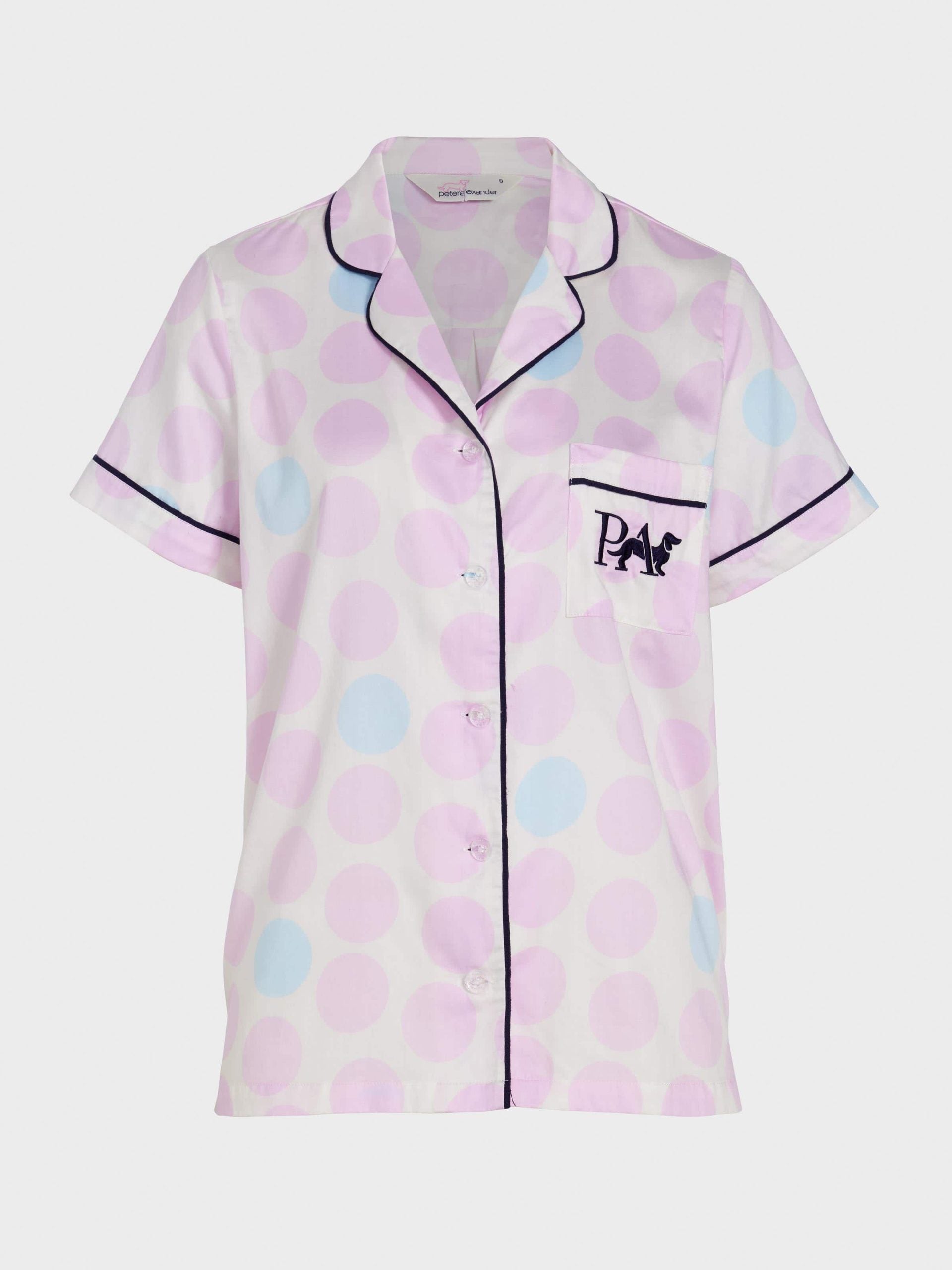 Lilac Multi Spot Short Sleeve Shirt multi