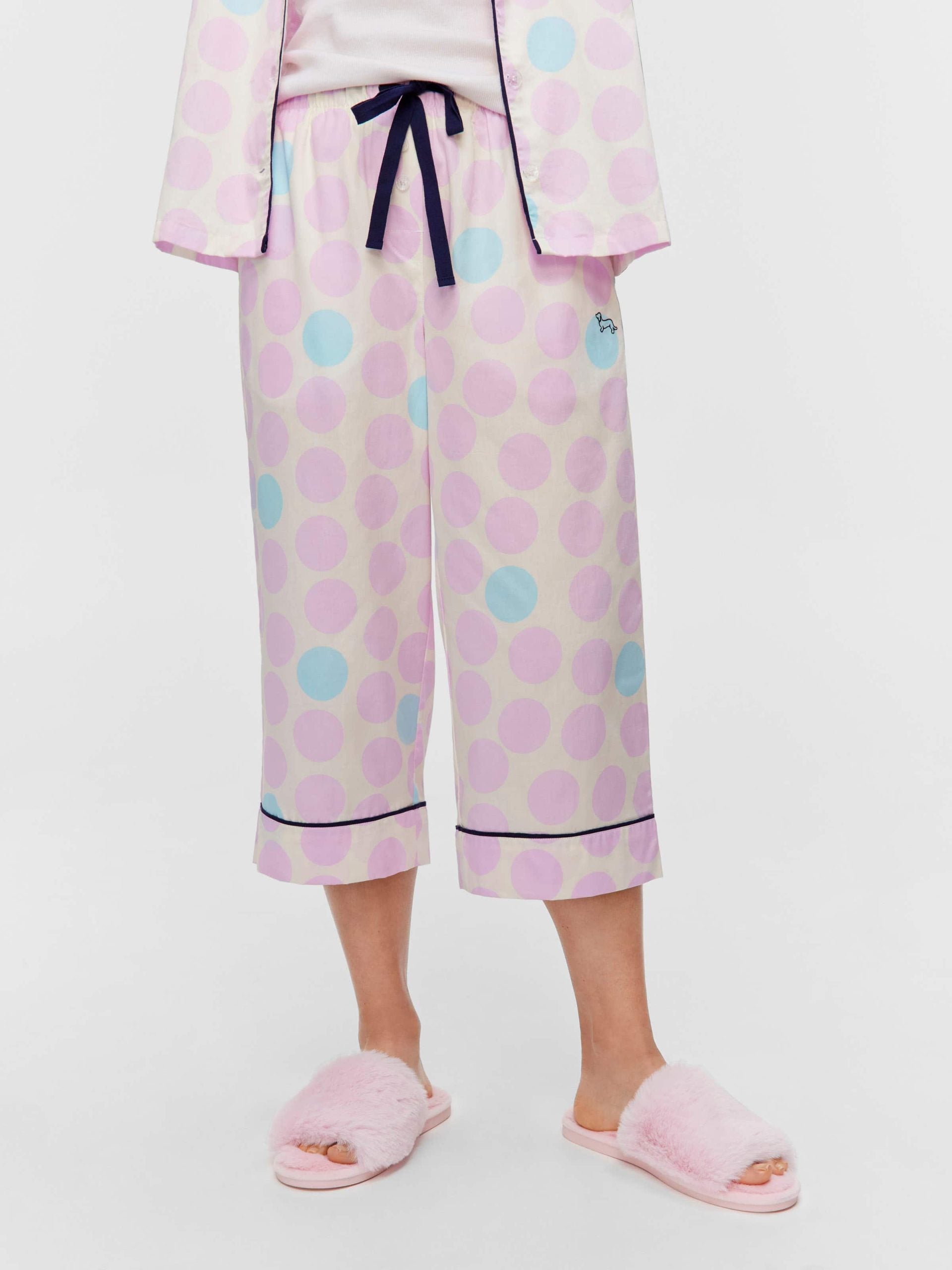 Lilac Multi Spot 3/4 Pj Pant multi