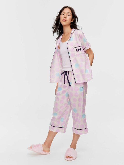 Lilac Multi Spot 3/4 Pj Pant multi