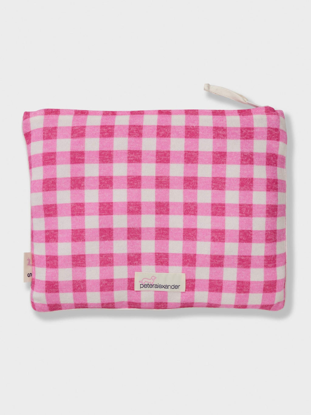 Pink Gingham Fuzzy Shortie Pj Set multi