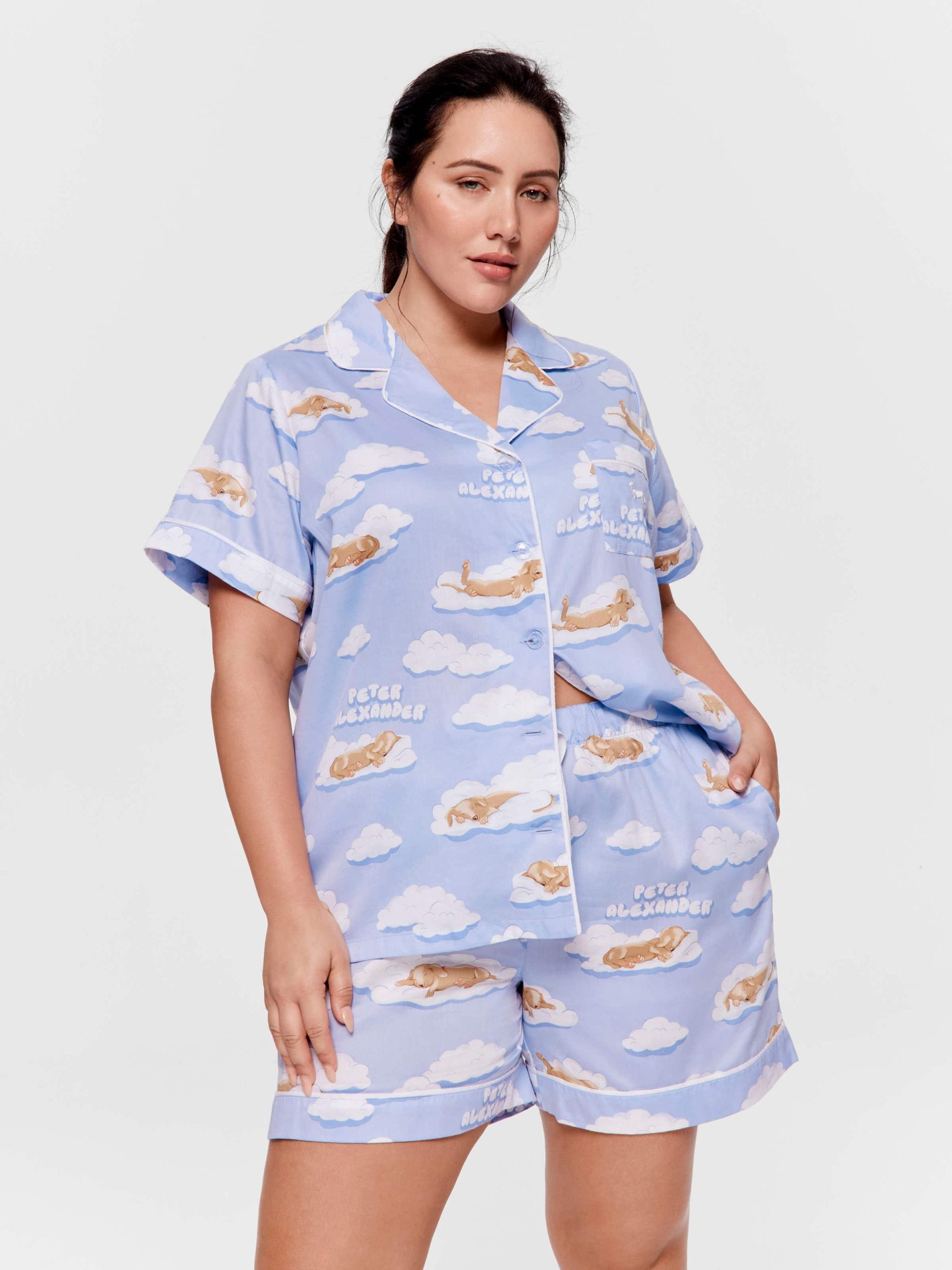 P.A. Plus Penny On A Cloud Shortie Pj Set Multi