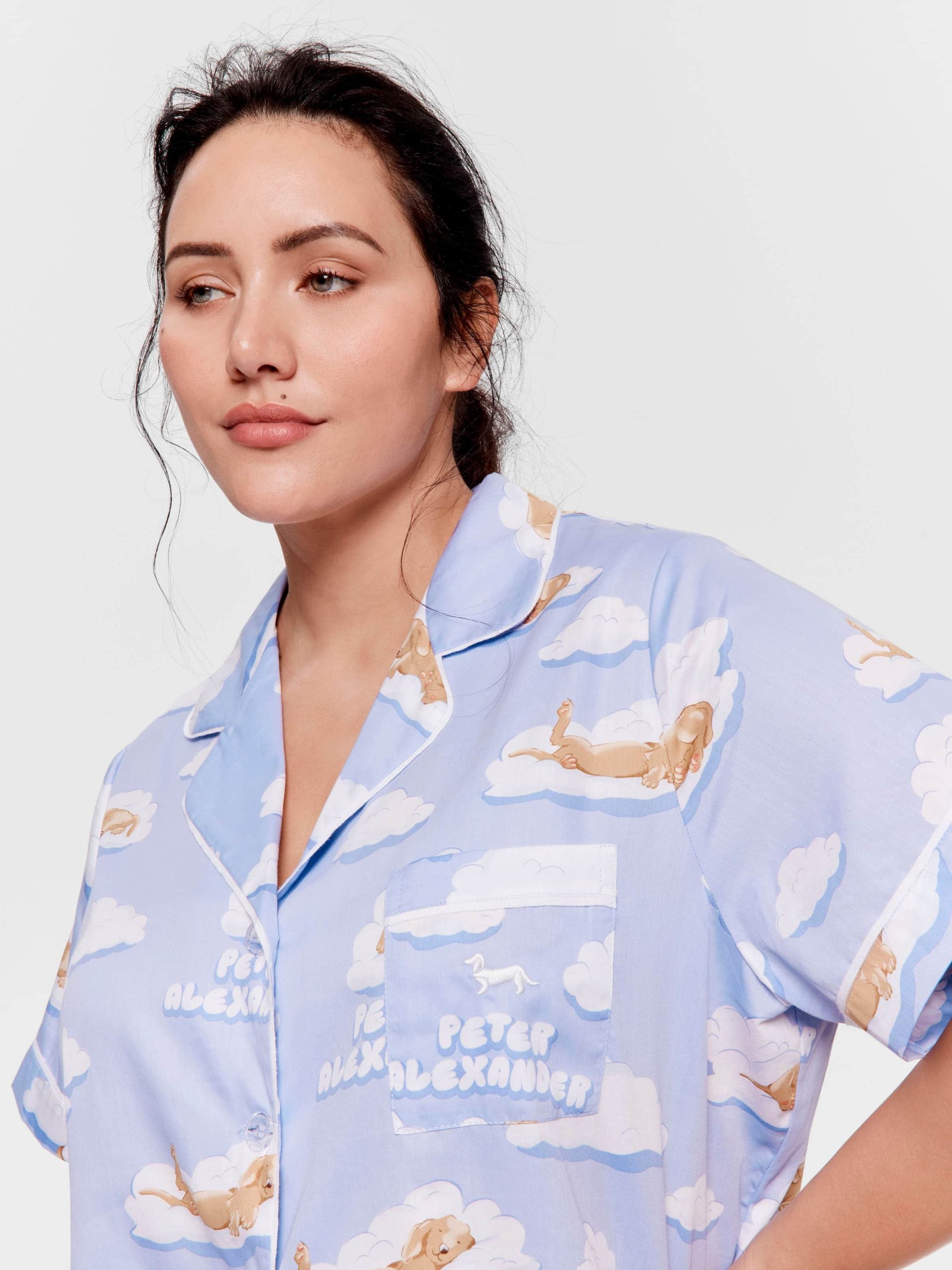 P.A. Plus Penny On A Cloud Shortie Pj Set Multi