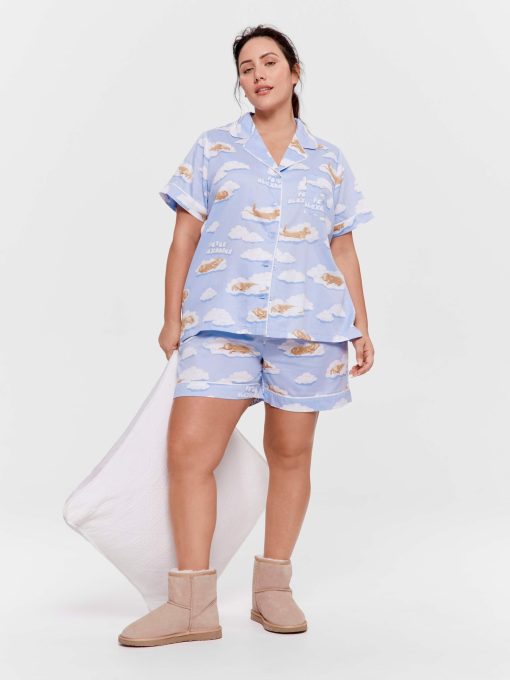 P.A. Plus Penny On A Cloud Shortie Pj Set Multi