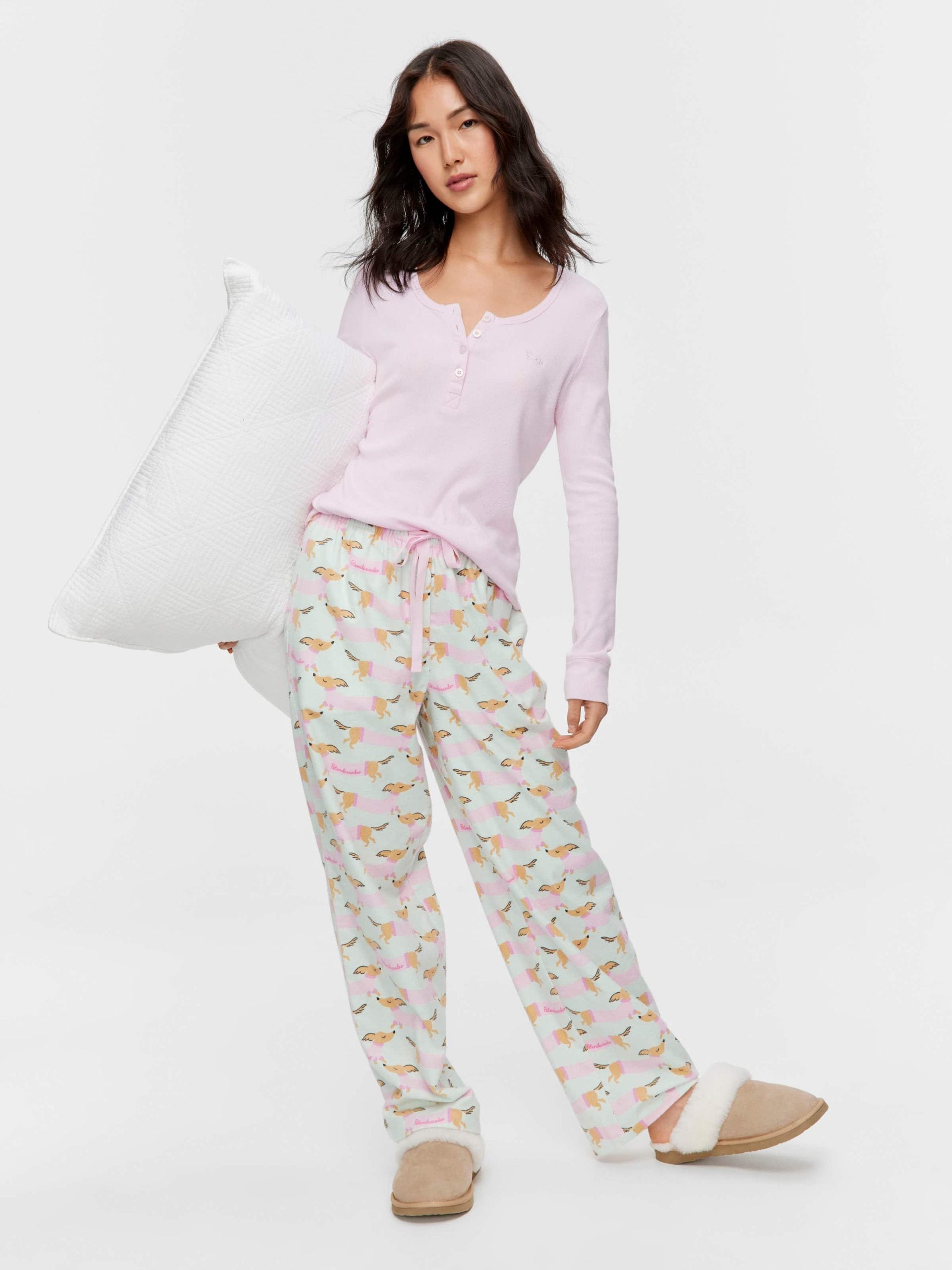 Mint Penny Flannelette Pj Pant multi