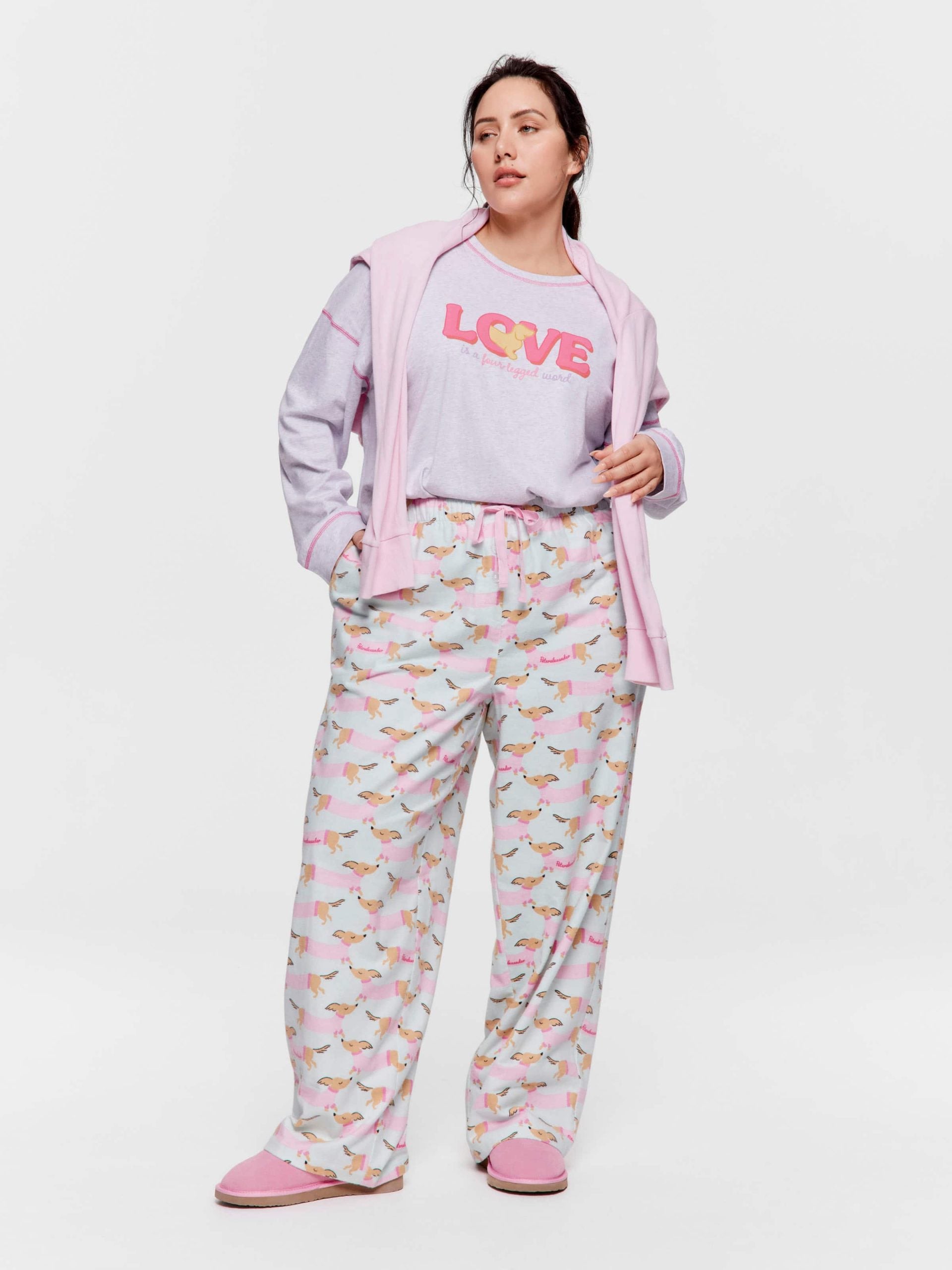 P.A. Plus Mint Penny Flannelette Pj Pant Multi