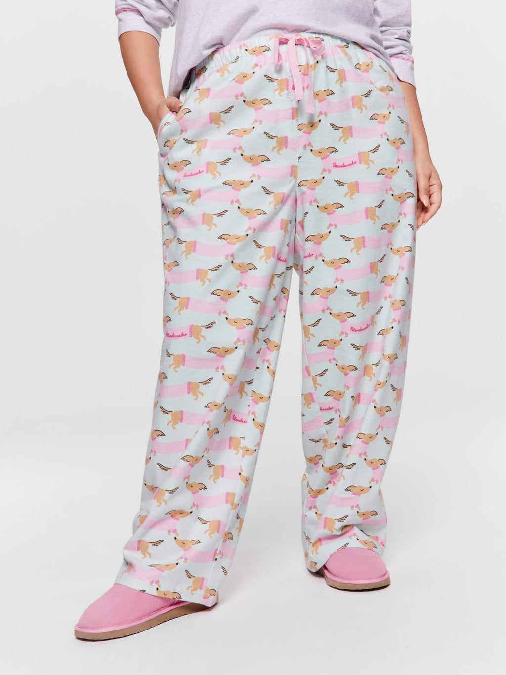 P.A. Plus Mint Penny Flannelette Pj Pant Multi