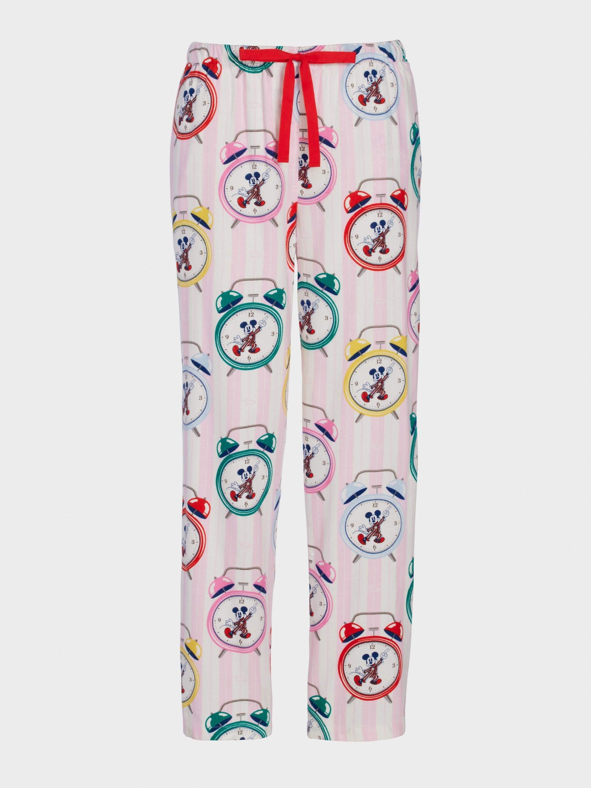 Mickey Mouse Clocks Bamboo Flannelette Classic Pj Pant Multi