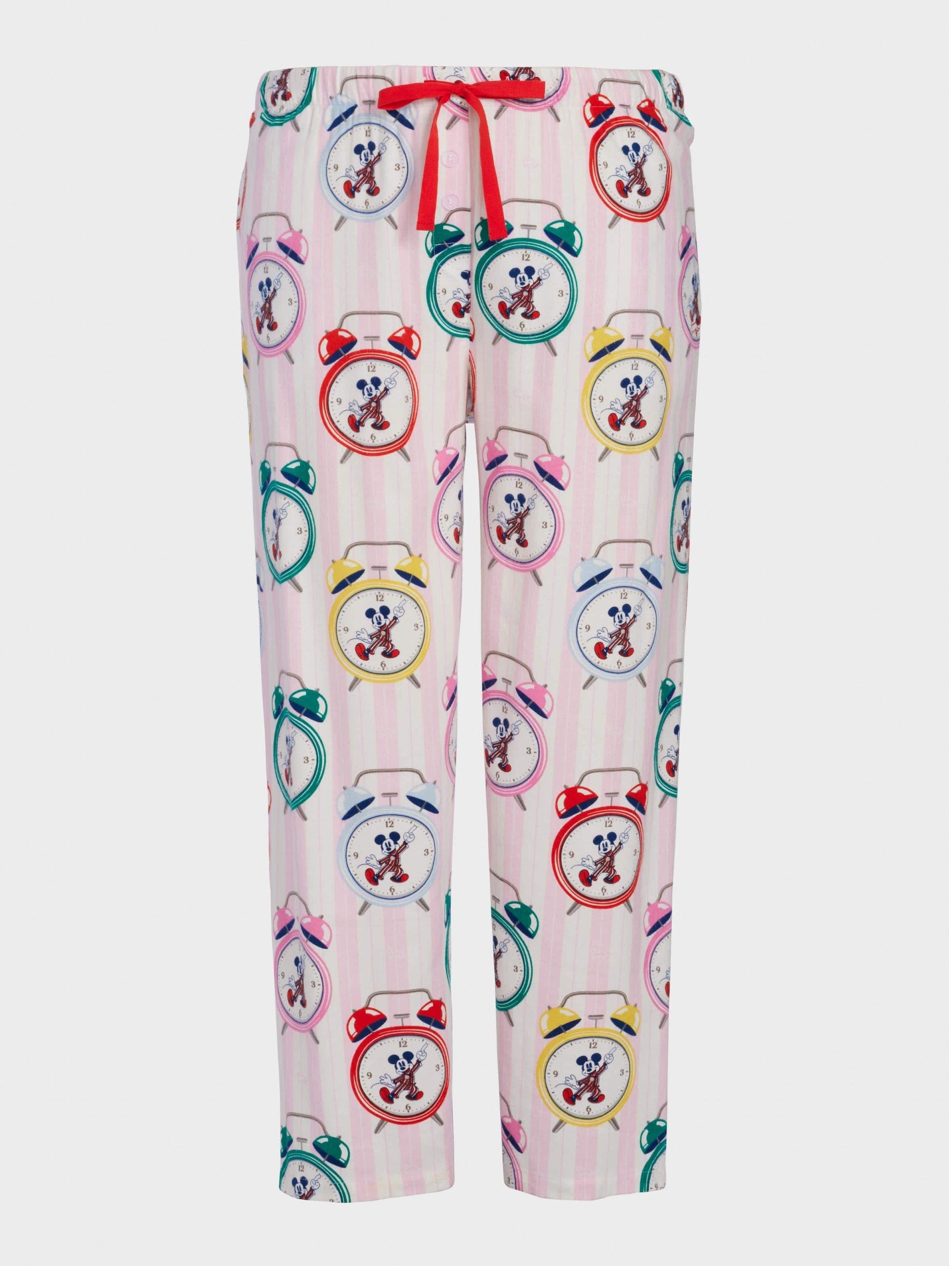 P.A. Plus Mickey Mouse Clocks Bamboo Flannelette Classic Pj Pant Multi