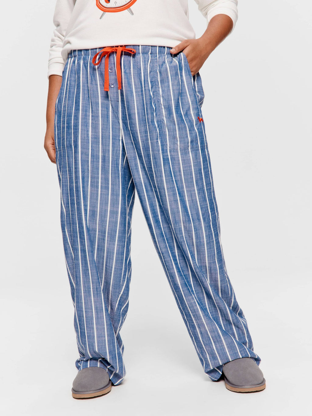 P.A. Plus Textured Flannelette Classic Pj Pant Multi