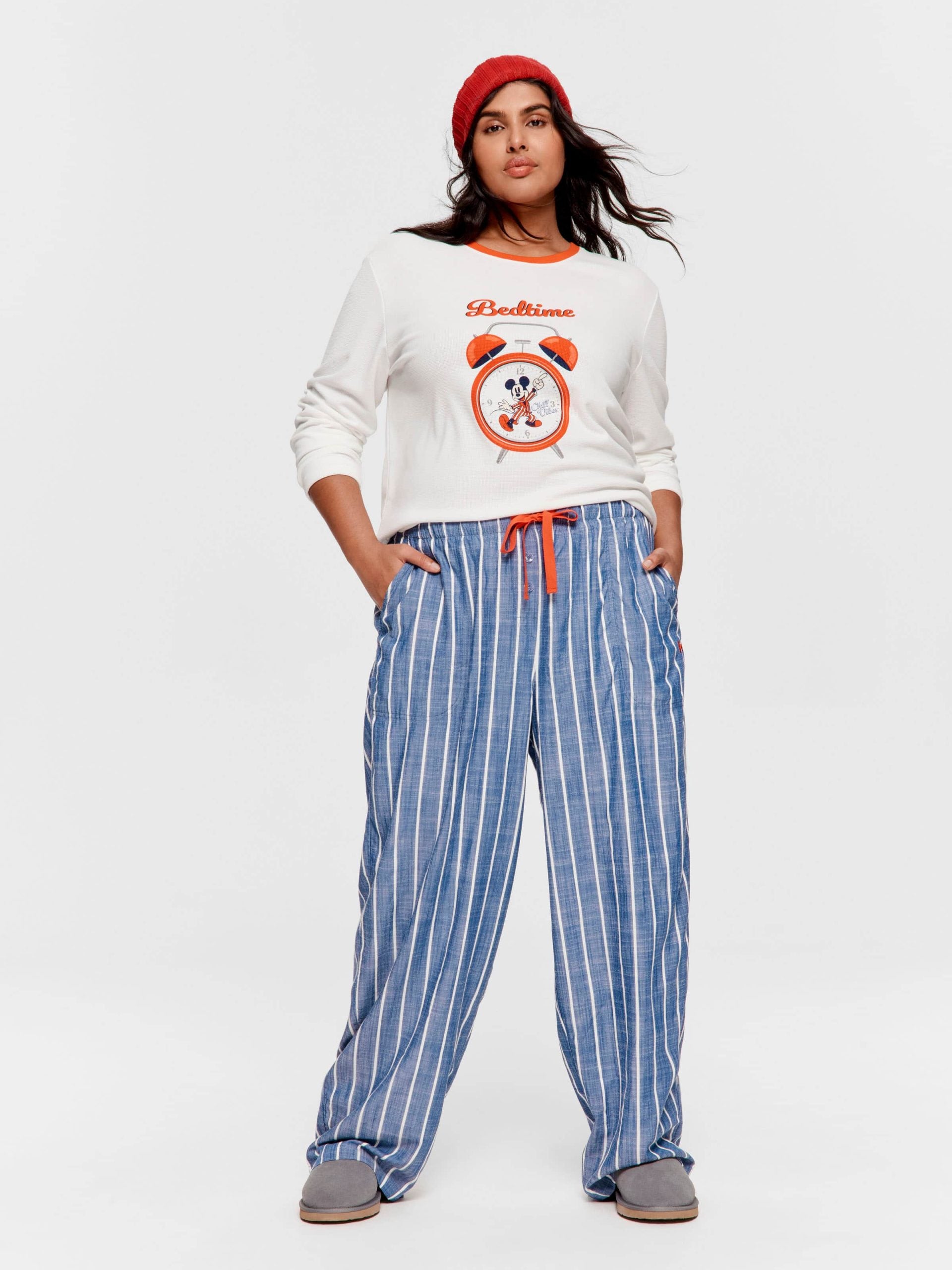 P.A. Plus Textured Flannelette Classic Pj Pant Multi