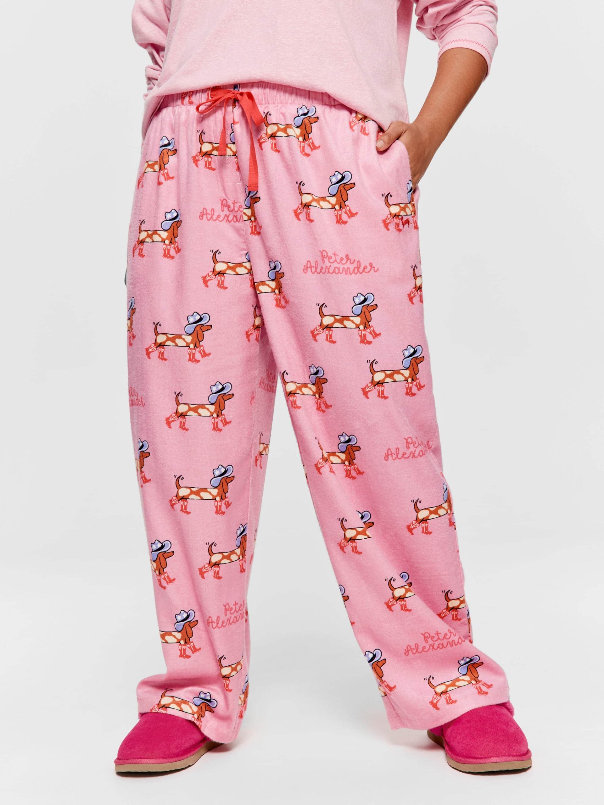 P.A. Plus Cowdog Bamboo Flannelette Classic Pj Pant Multi
