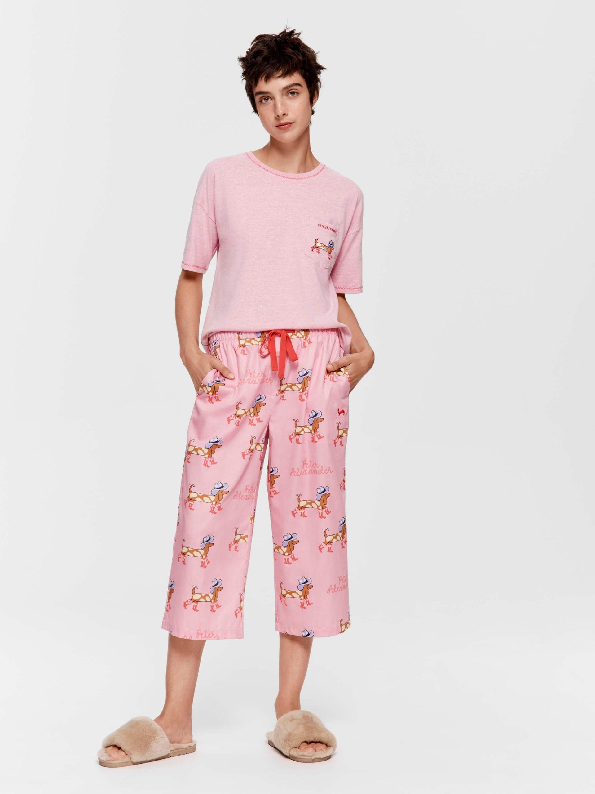 Cowdog 100% Cotton 3/4 Pj Pant Multi