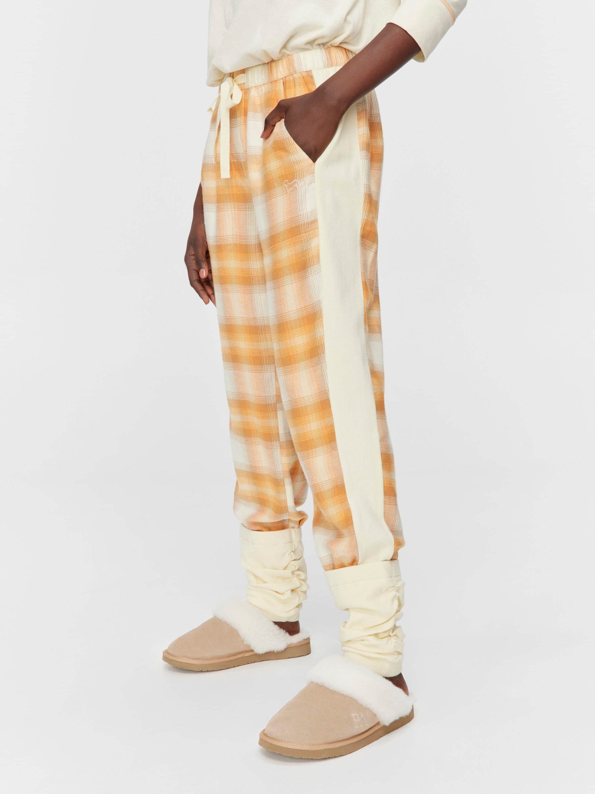 Cowgirl Check Bamboo Flannelette Legwarmer Pj Pant Multi