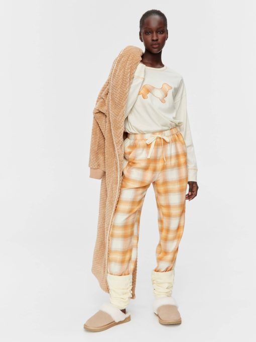 Cowgirl Check Bamboo Flannelette Legwarmer Pj Pant Multi