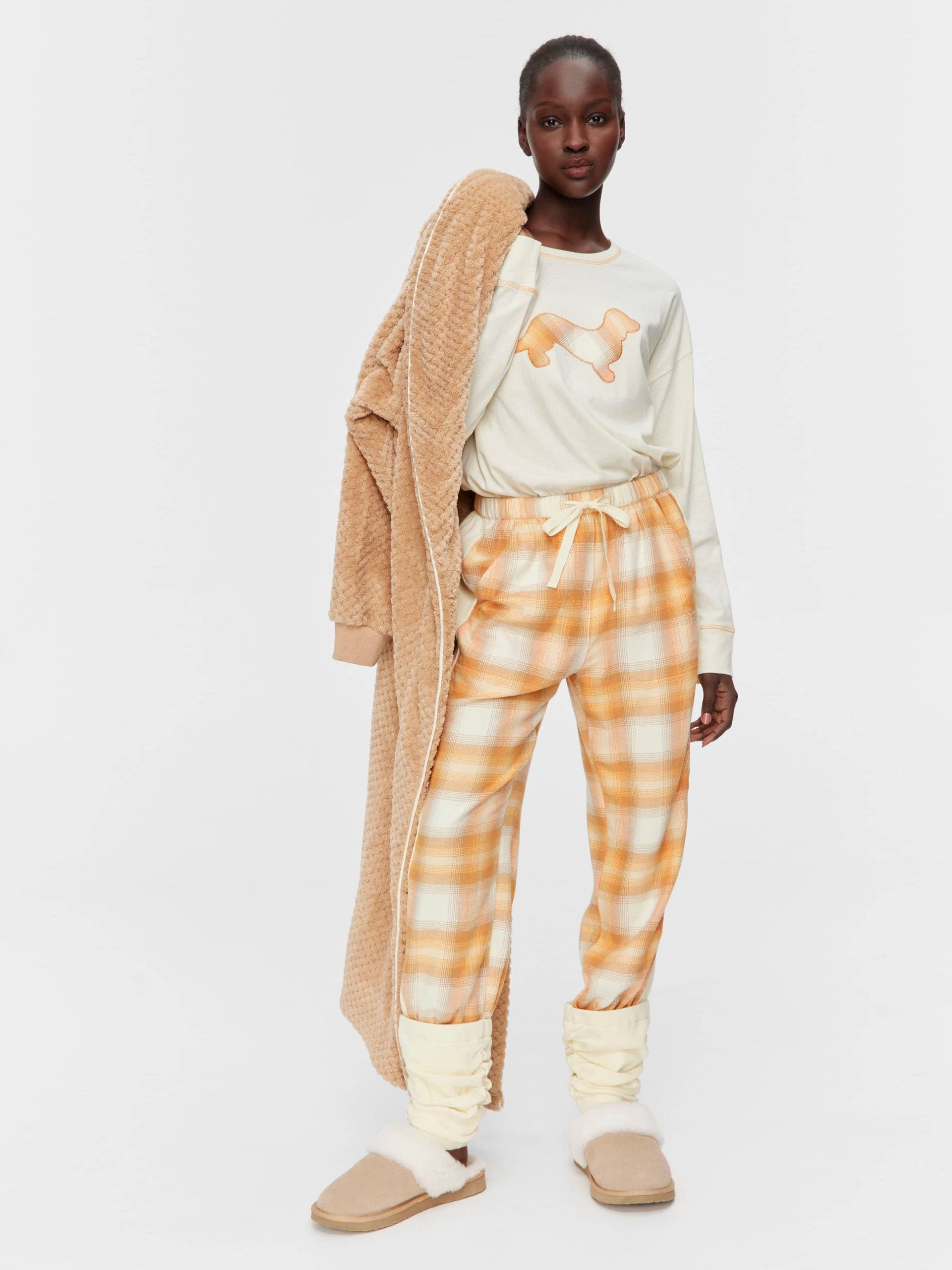 Cowgirl Check Bamboo Flannelette Legwarmer Pj Pant Multi