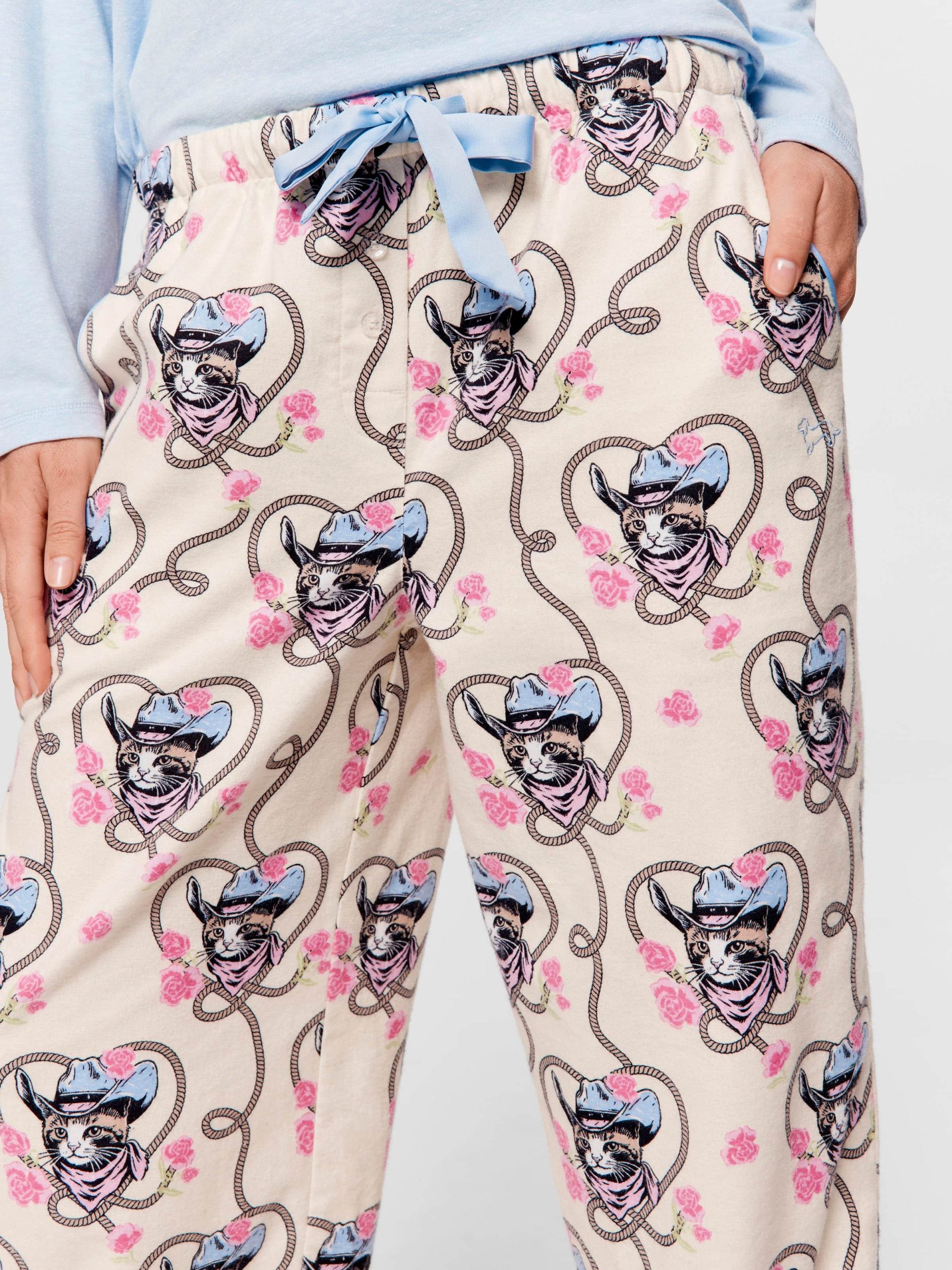 Cowboy Kitty Flannelette Classic Pj Pant Multi
