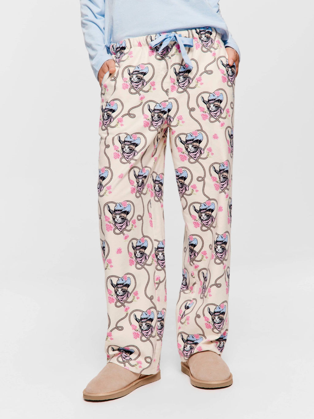 Cowboy Kitty Flannelette Classic Pj Pant Multi