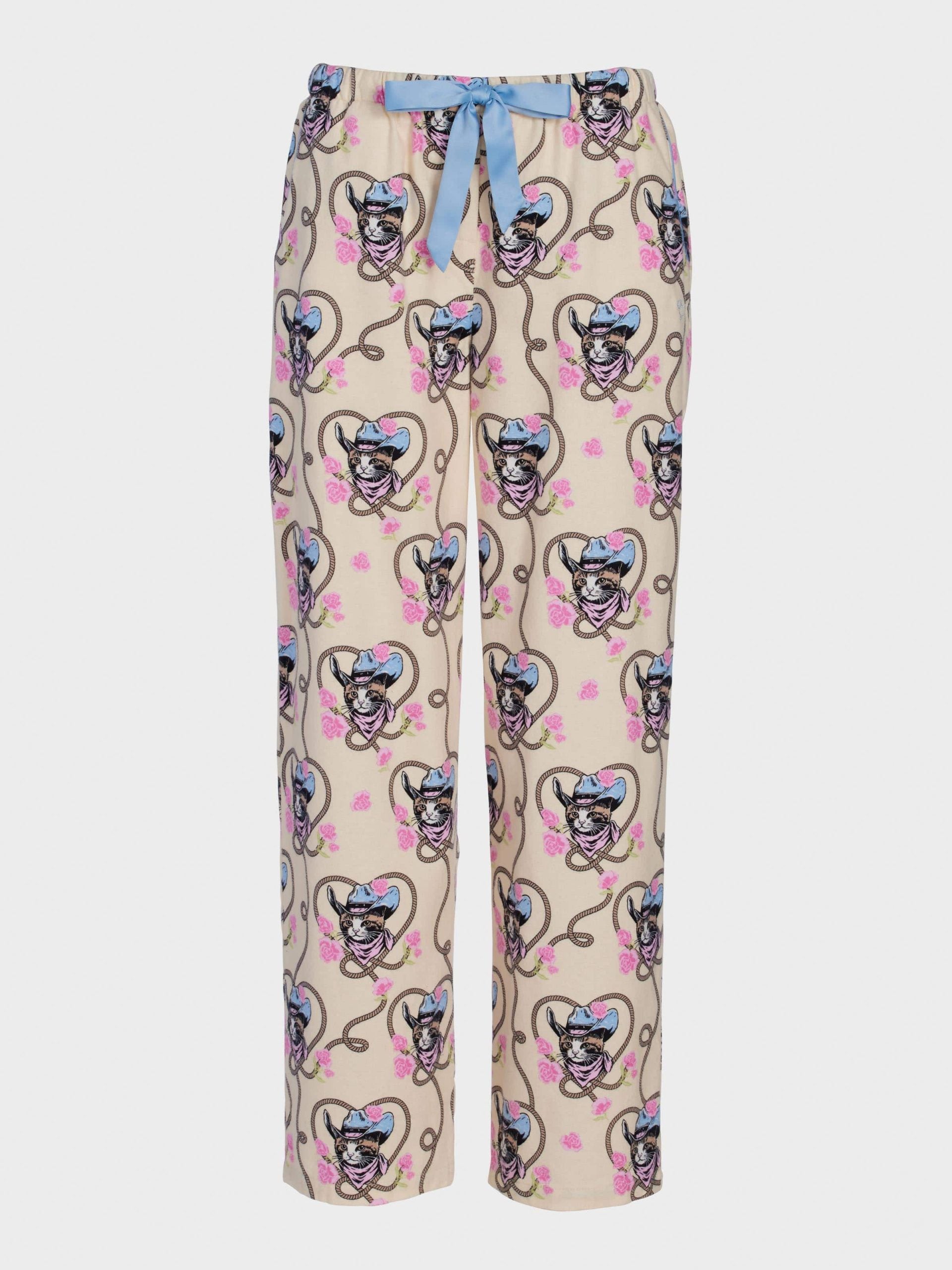 Cowboy Kitty Flannelette Classic Pj Pant Multi