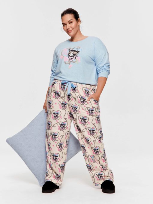 P.A. Plus Cowboy Kitty Flannelette Classic Pj Pant Multi