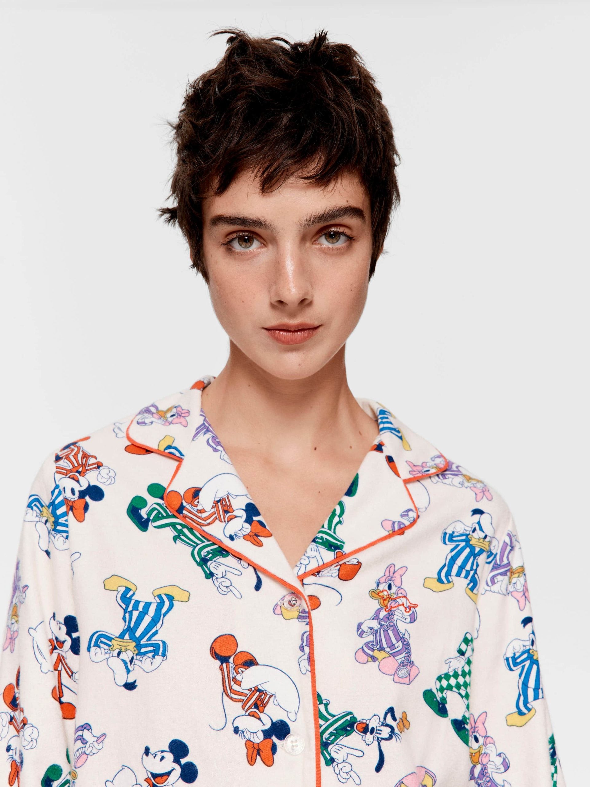Mickey Mouse &amp; Friends Bamboo Flannelette Classic Pj Set Multi