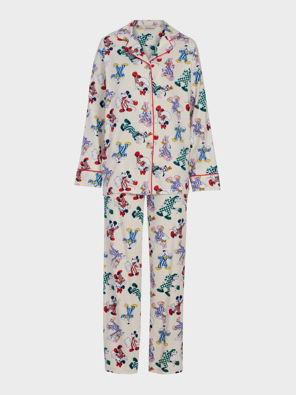 Mickey Mouse &amp; Friends Bamboo Flannelette Classic Pj Set Multi