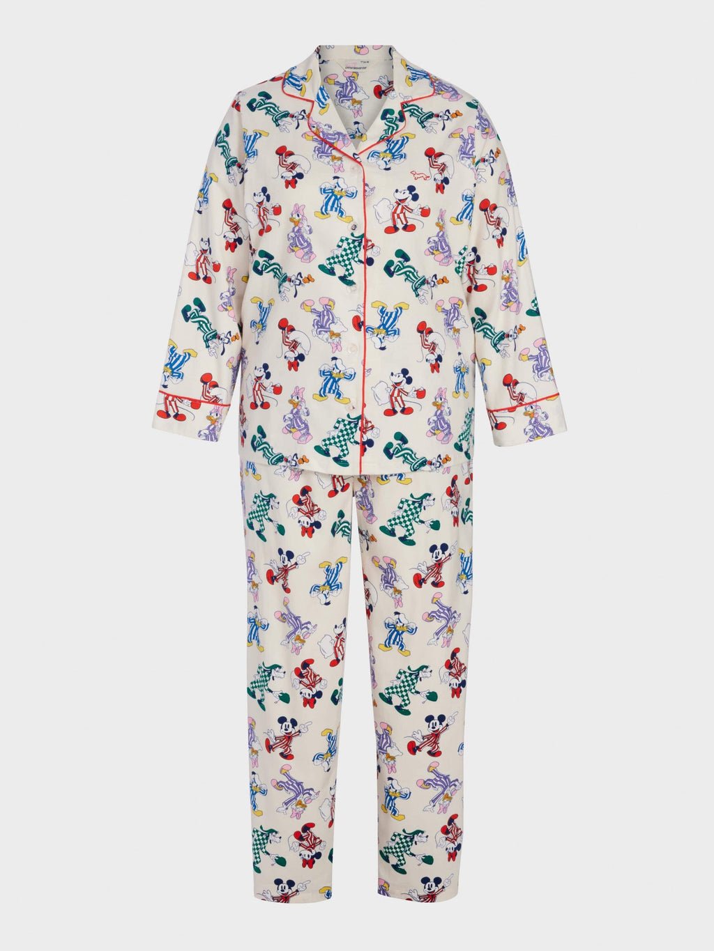 P.A. Plus Mickey Mouse &amp; Friends Bamboo Flannelette Classic Pj Set Multi