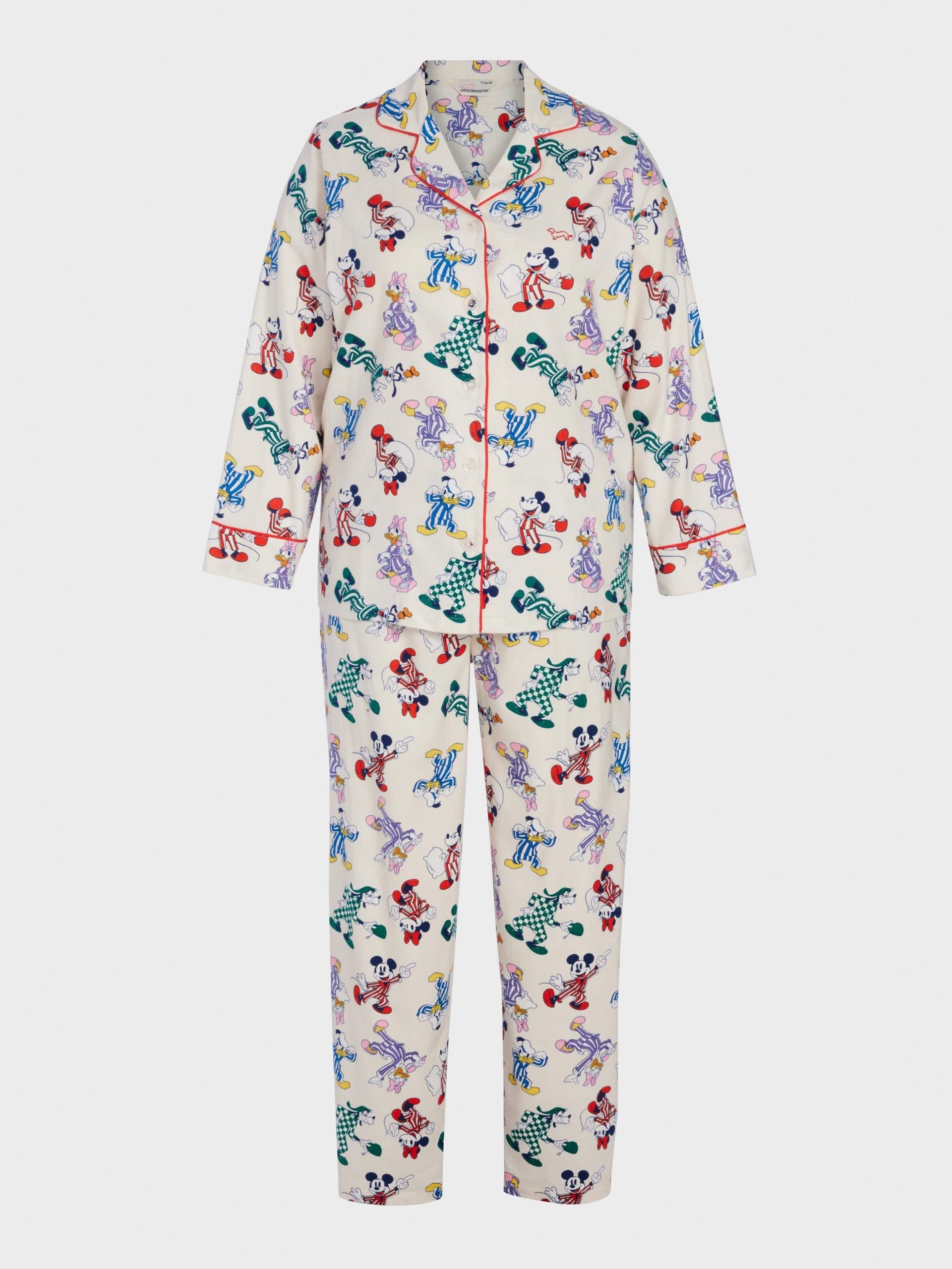 P.A. Plus Mickey Mouse &amp; Friends Bamboo Flannelette Classic Pj Set Multi