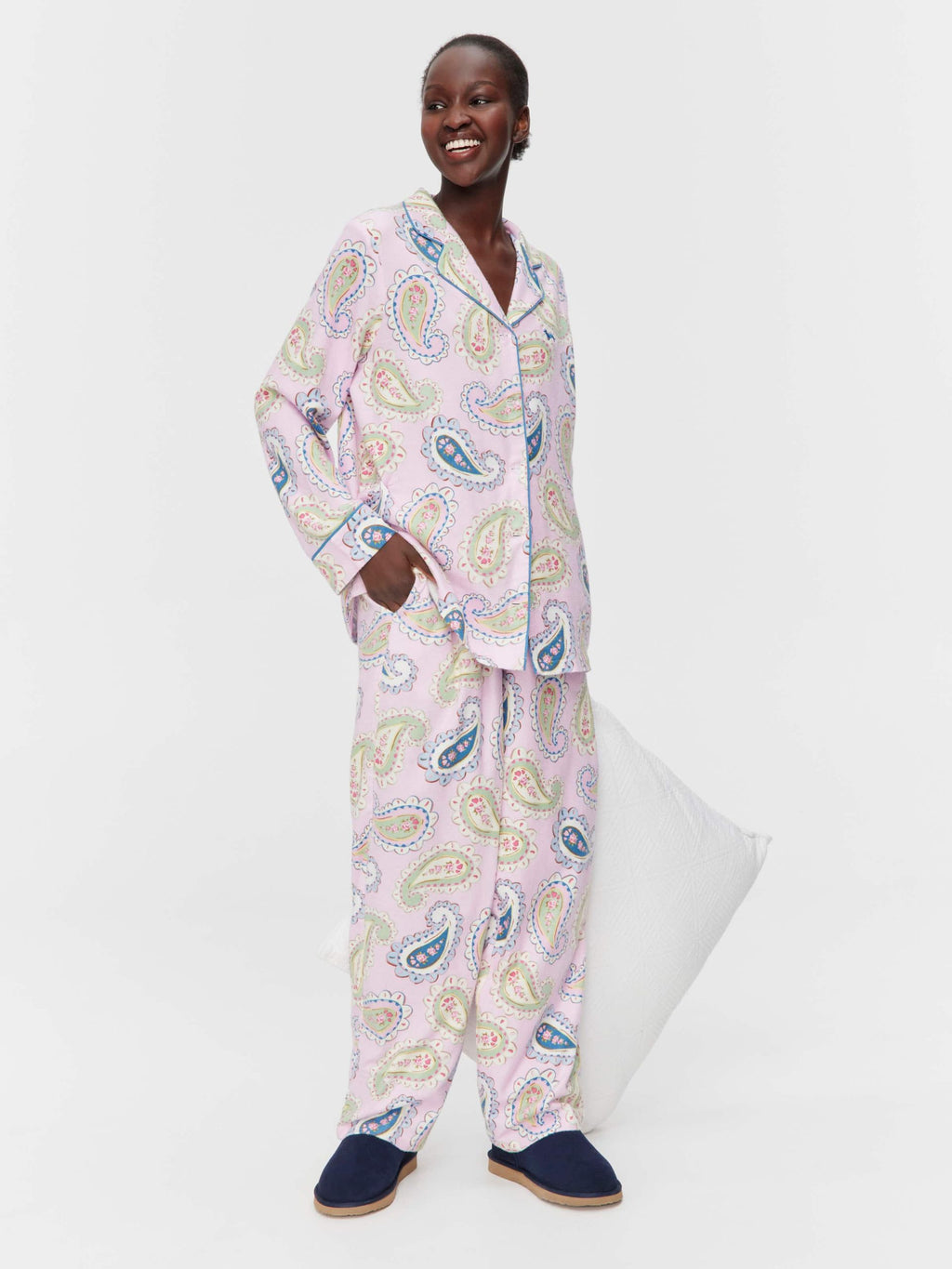 Cowgirl Paisley Bamboo Flannelette Classic Pj Set Multi