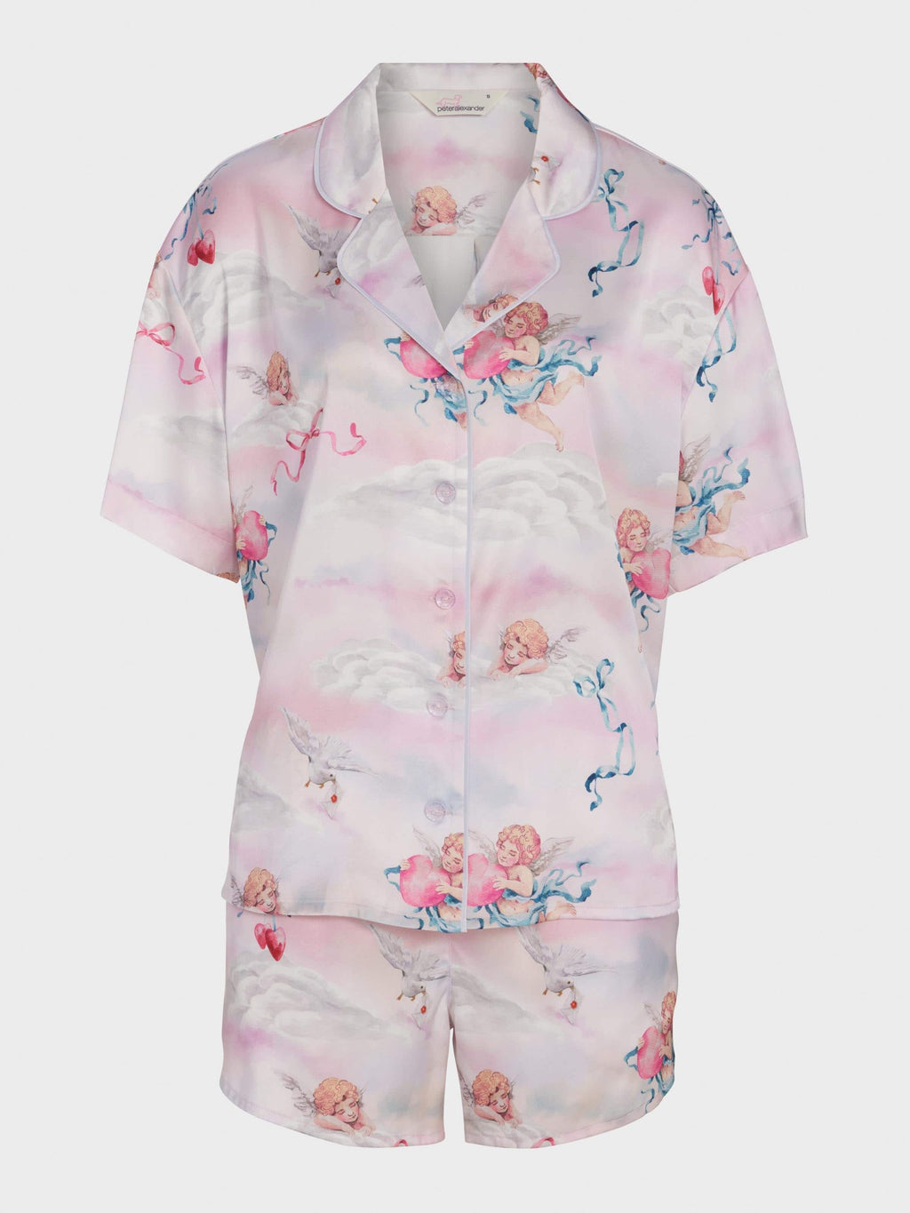 Cherub Satin Shortie Pj Set Multi