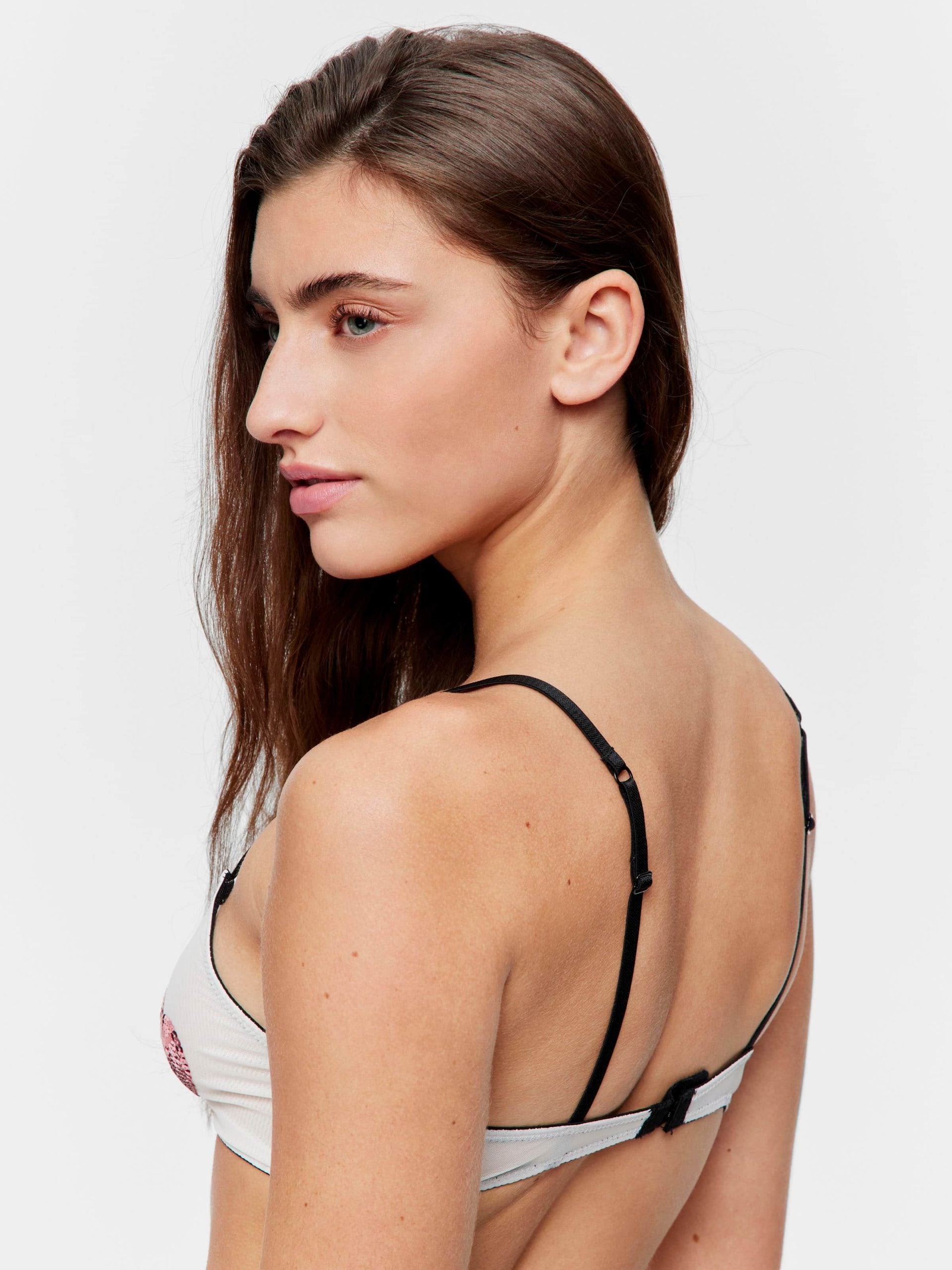 Sequin Heart Bralette multi