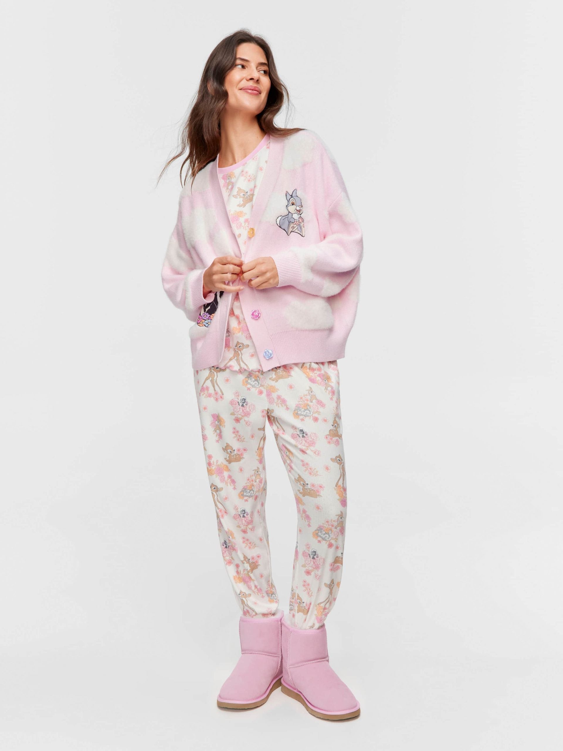 Bambi Fluffy Knit Cardi multi