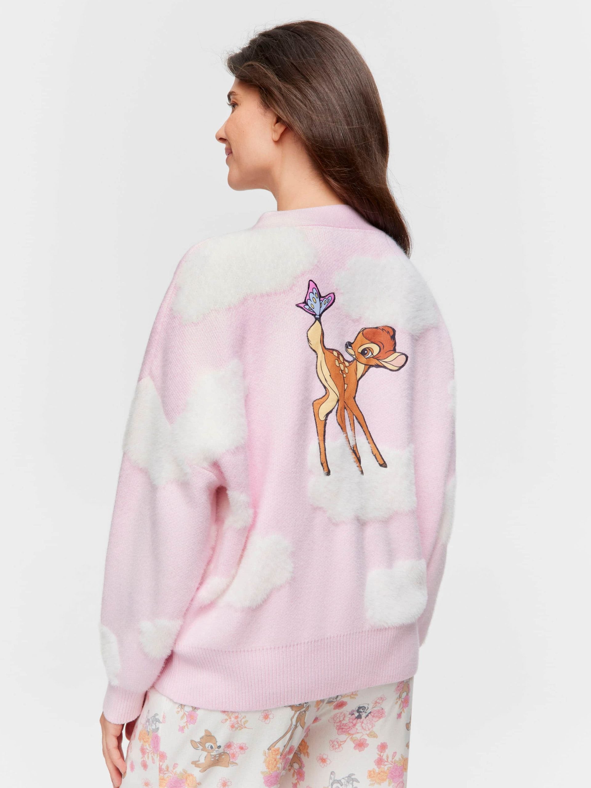 Bambi Fluffy Knit Cardi multi
