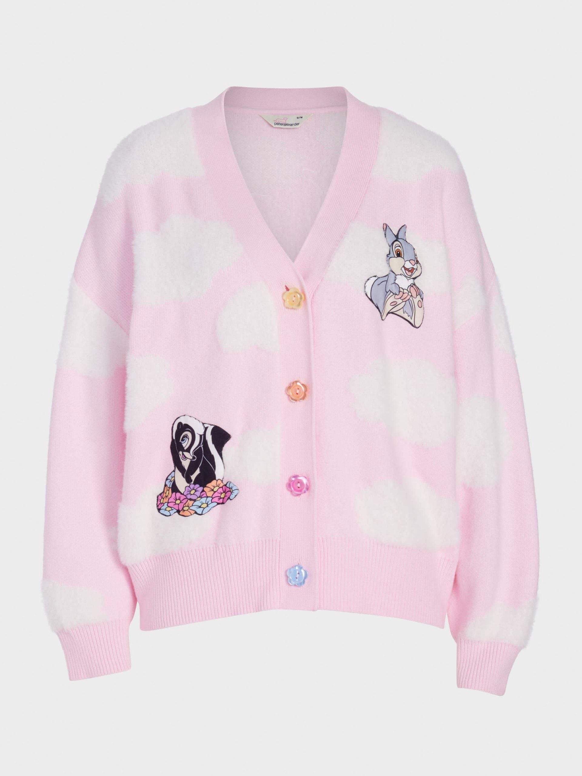 Bambi Fluffy Knit Cardi multi