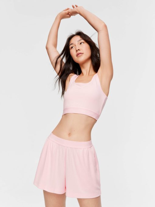 Pink Logo Mid Short palepink