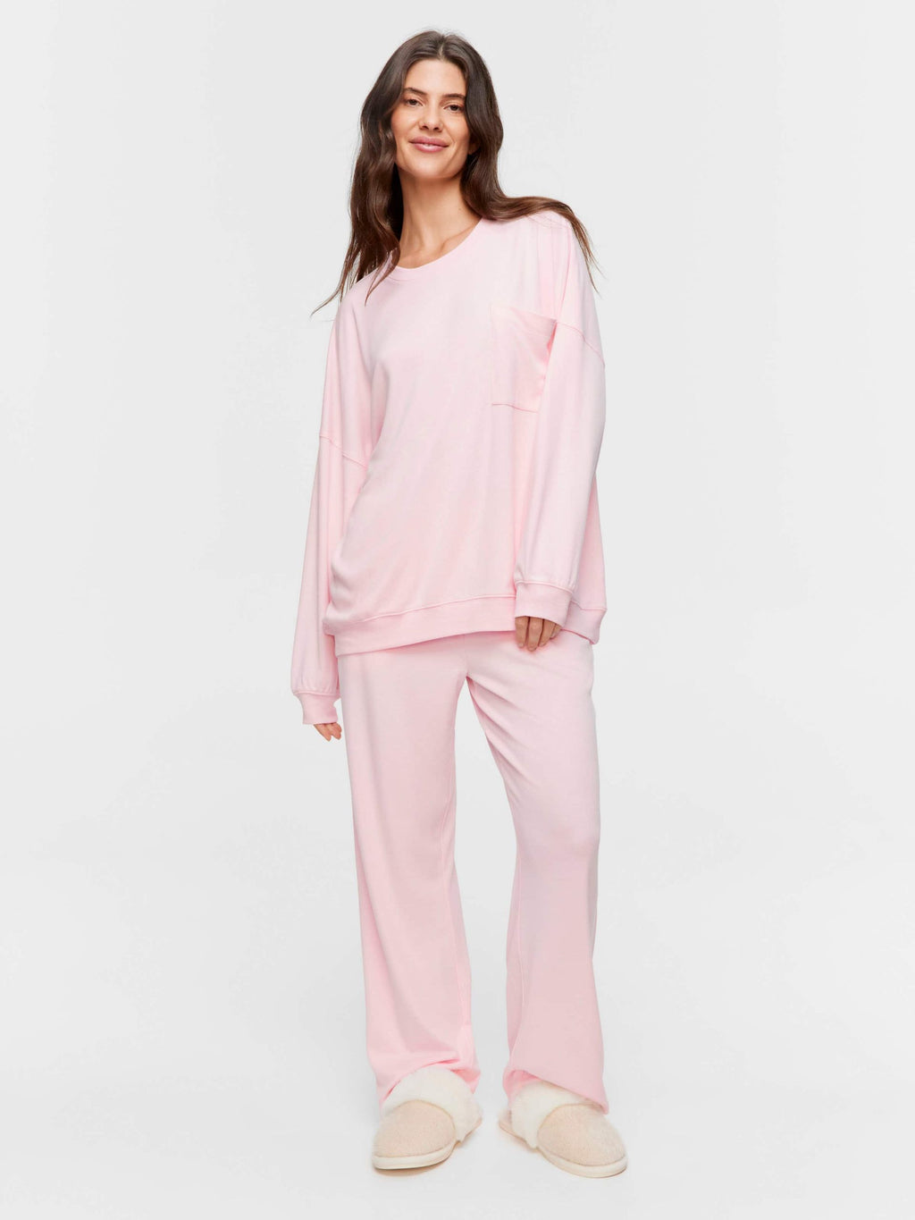 Pink Oversized Sweater palepink