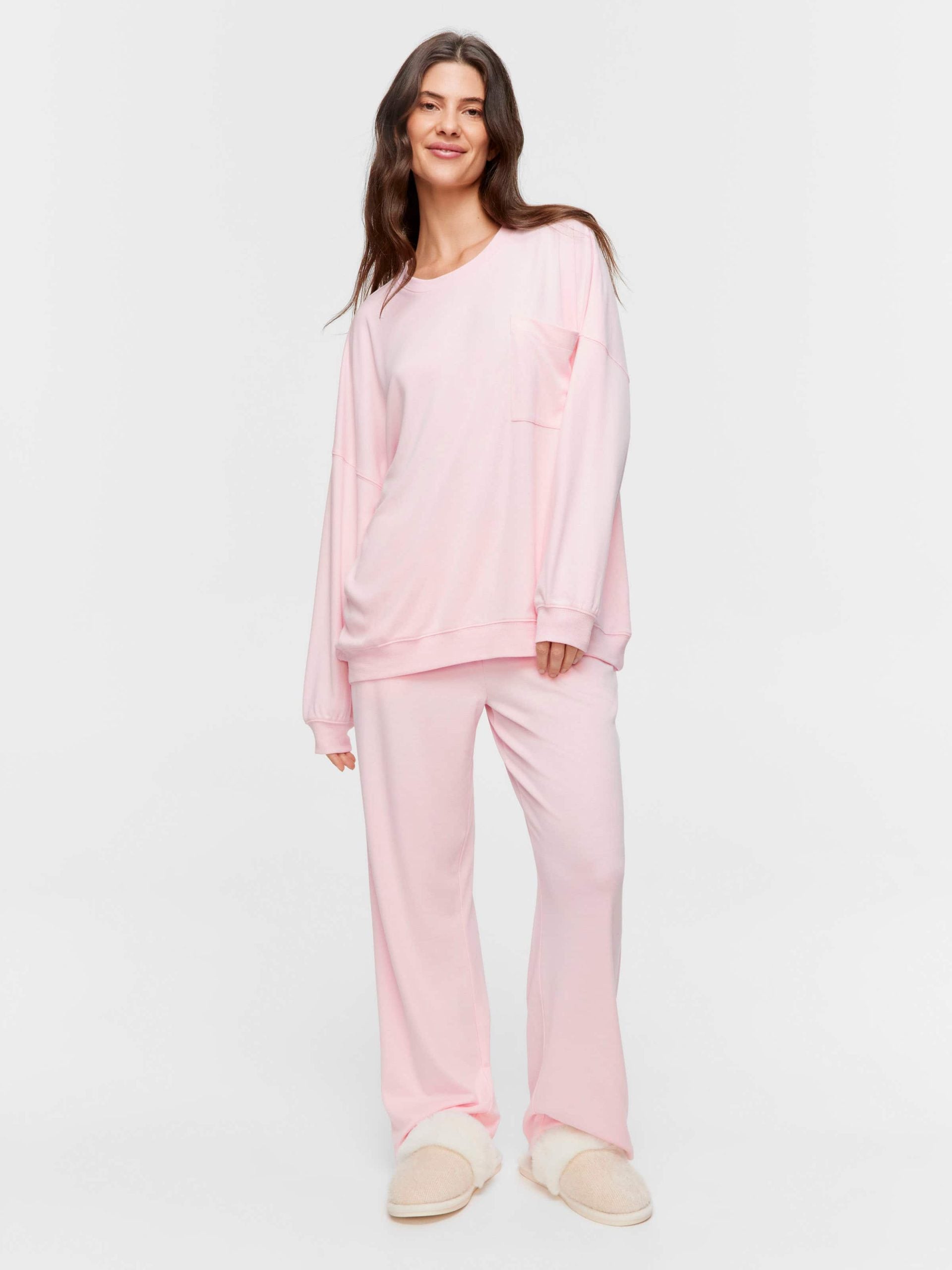 Pink Oversized Sweater palepink