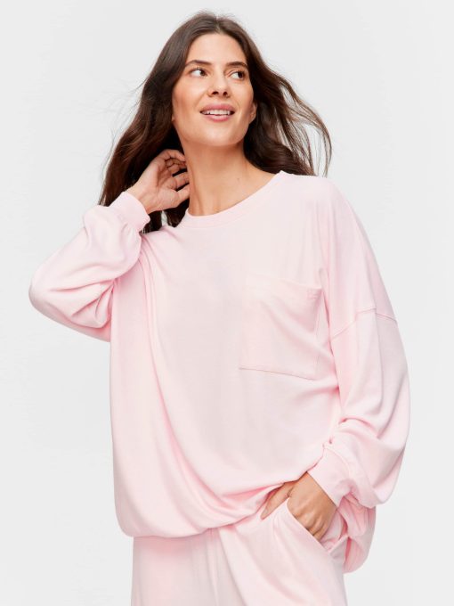 Pink Oversized Sweater palepink